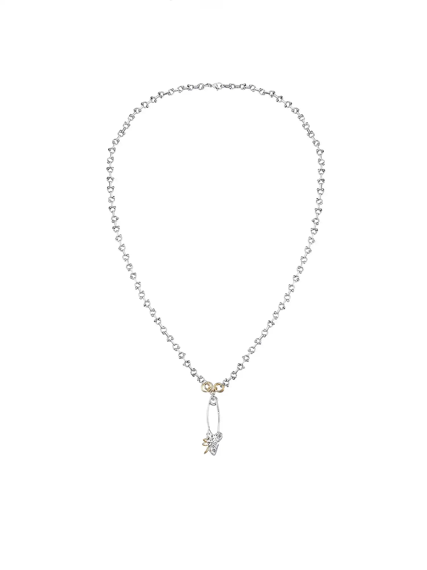 1Jinn M2M Punk-Style Paperclip Fishbone Necklace | Canton Collective