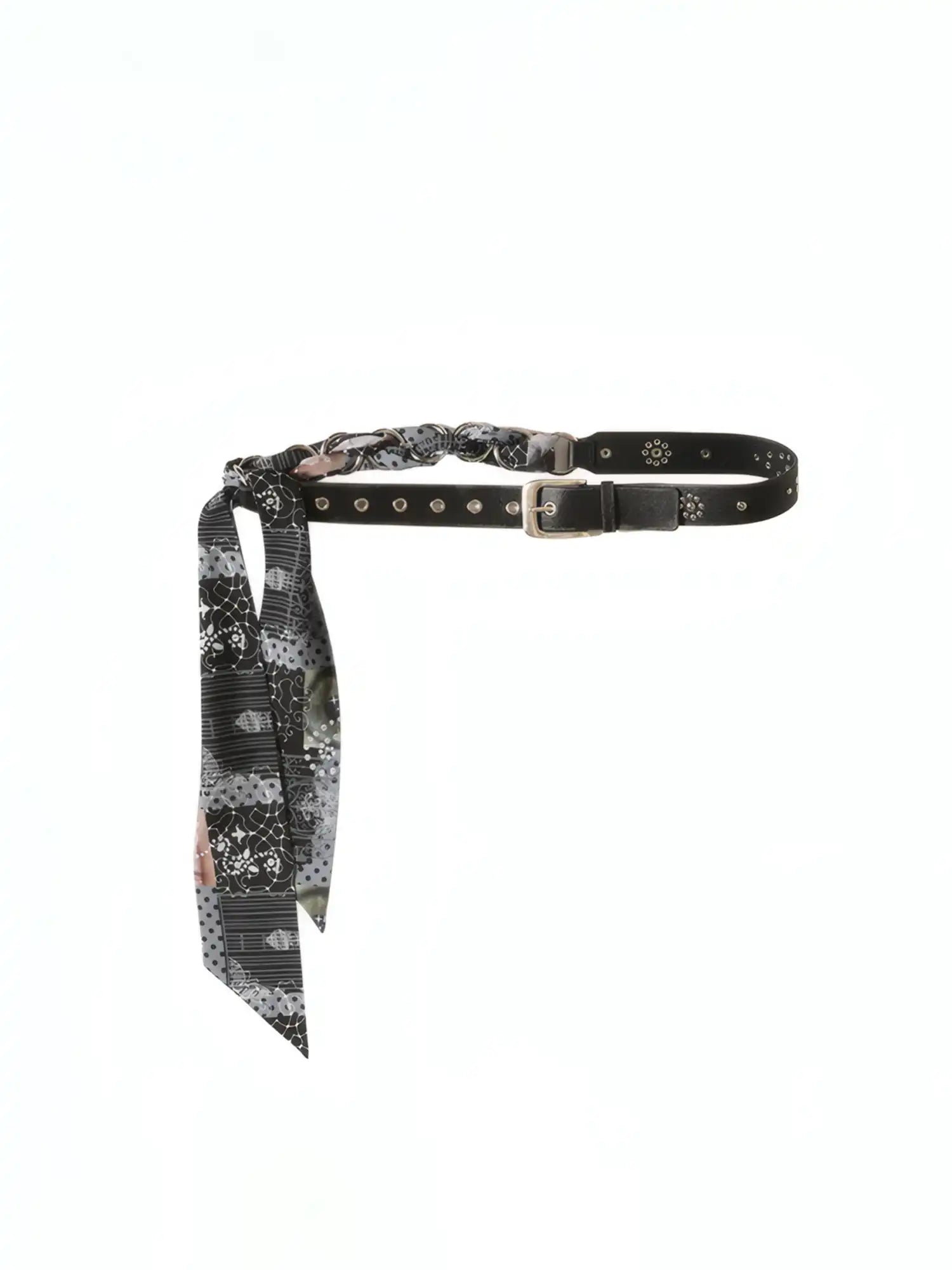 2th Desire Punk Chain Belt Removable Scarf | Canton Collective
