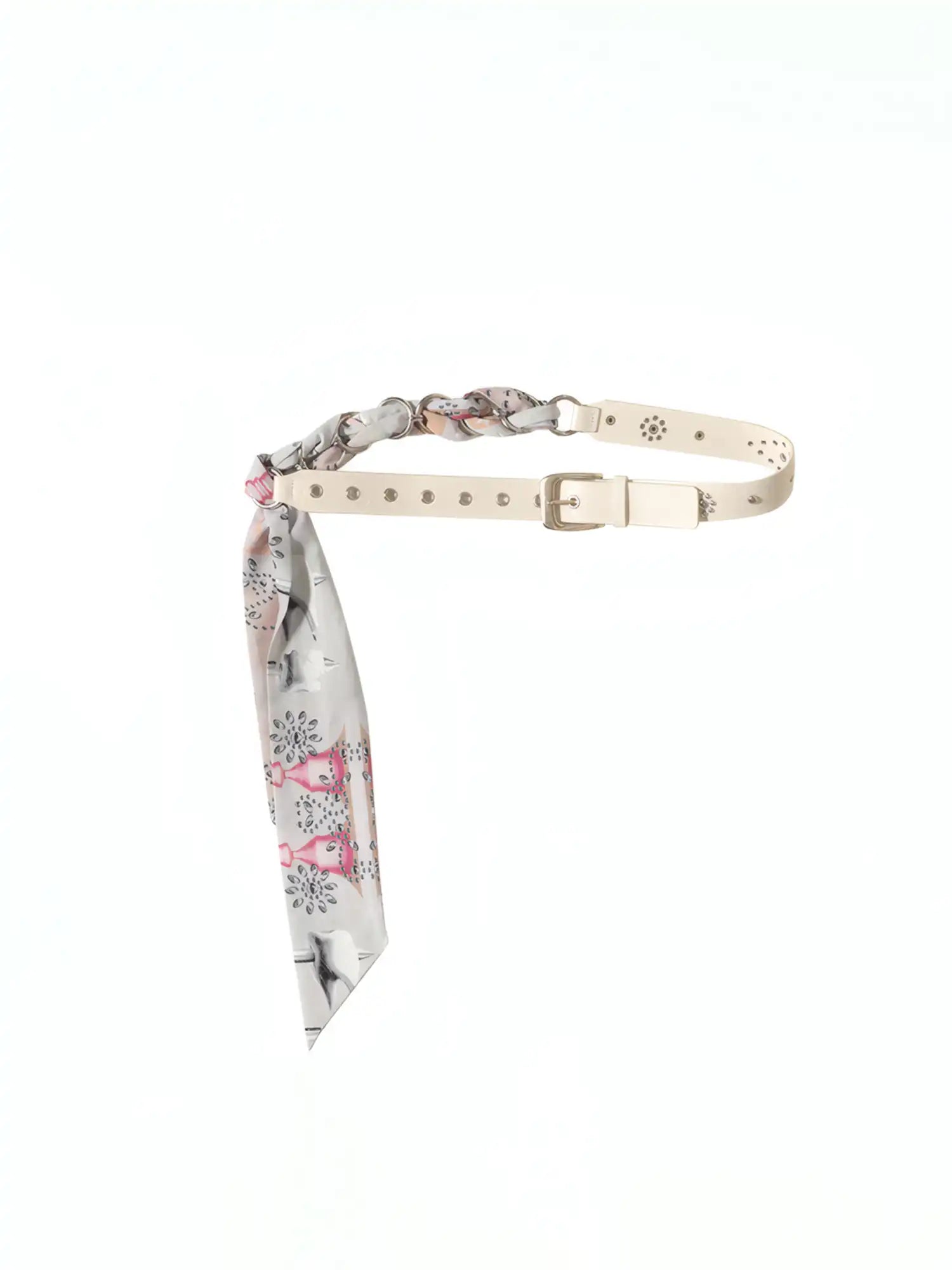 2th Desire Punk Chain Belt Removable Scarf | Canton Collective