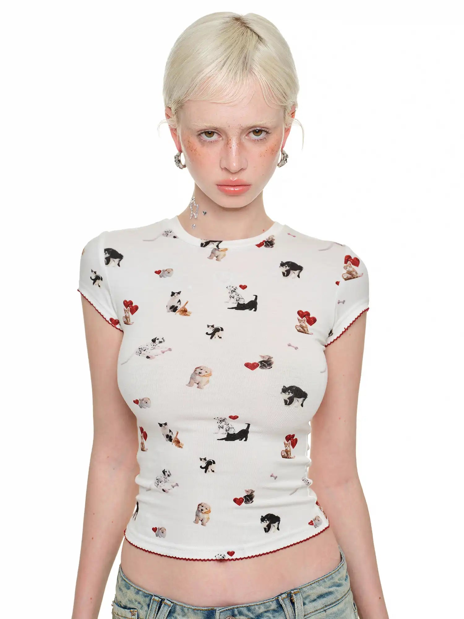 パピーラブグラフィックTシャツ - Tシャツとタンクトップ