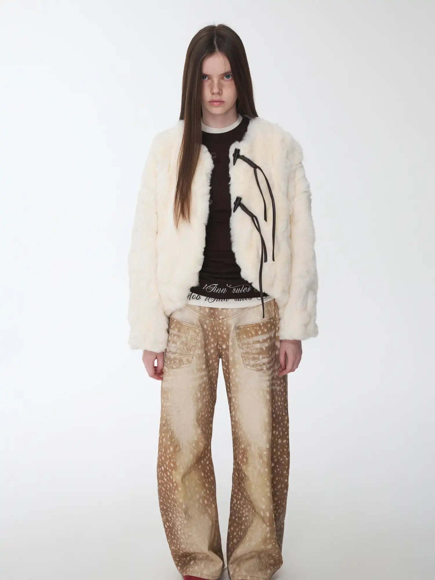 1Jinn Studio Rabbit Round Neck Duffle Coat | Canton Collective