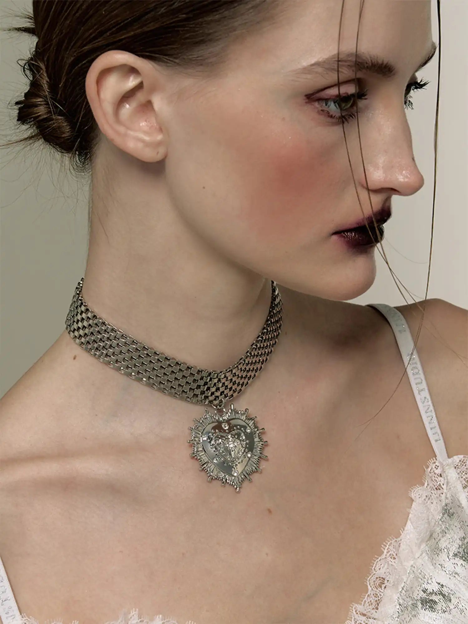 1Jinn M2M Radiant Metal Heart Choker | Canton Collective