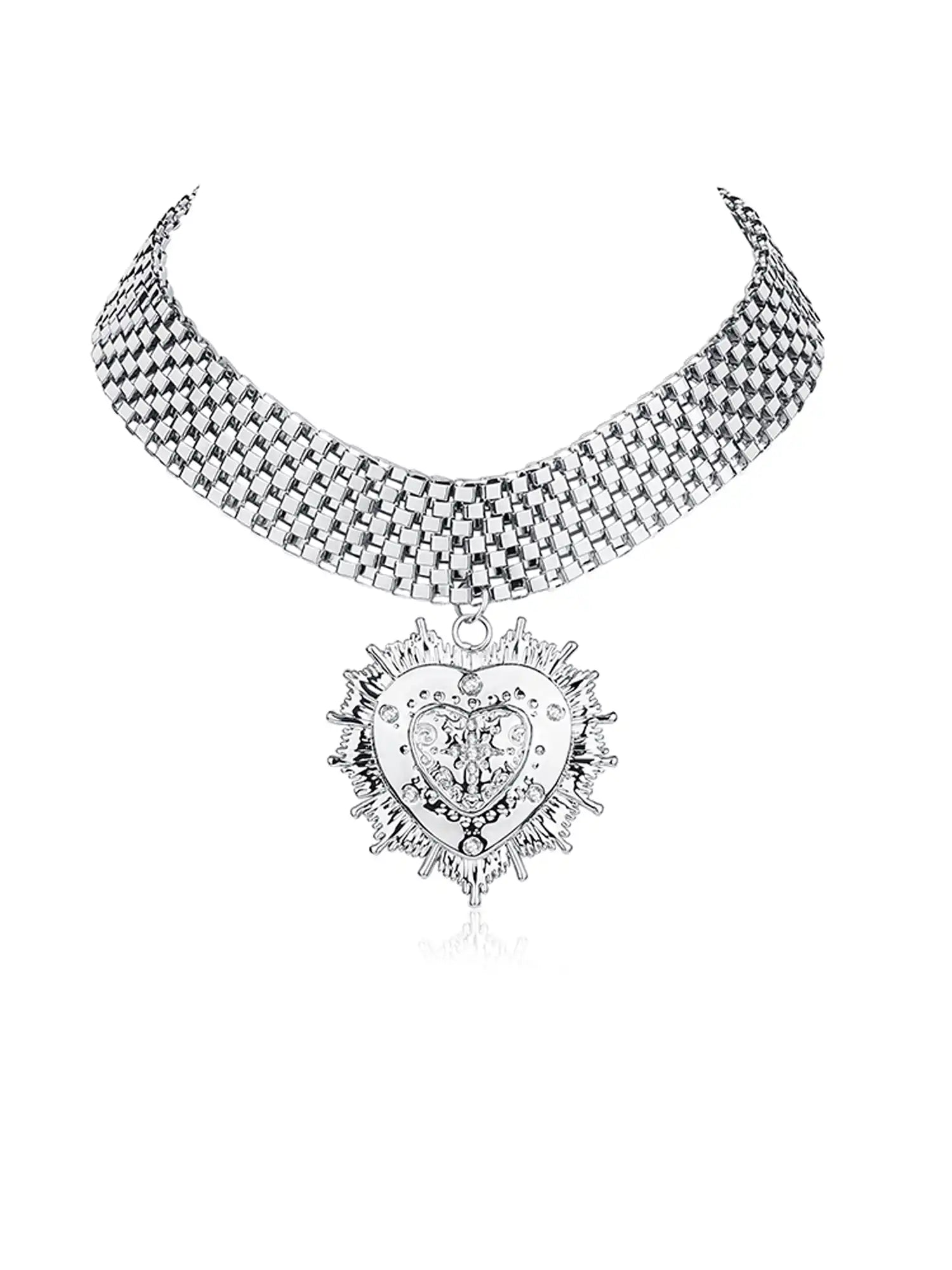 1Jinn M2M Radiant Metal Heart Choker | Canton Collective