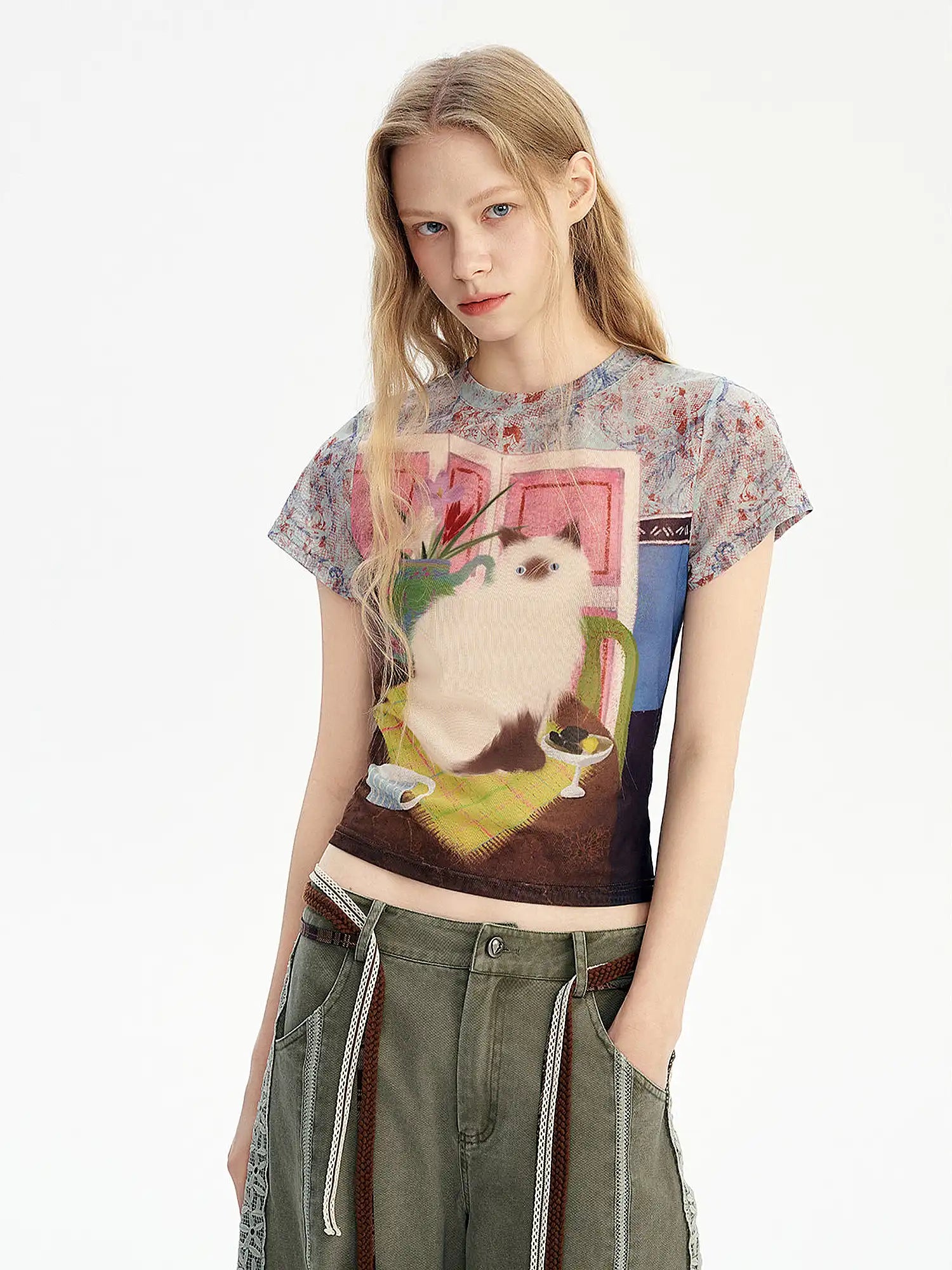 Outtheblue Ragdoll Cat Crew Neck Short-Sleeve T-Shirt | Canton Collective