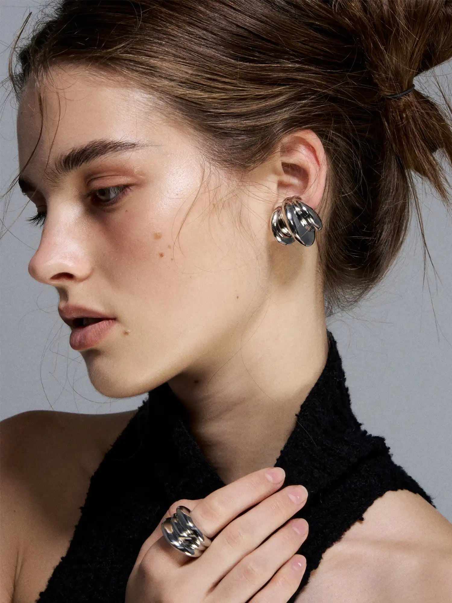 1Jinn M2M Reconstructed Hoop Earrings | Canton Collective