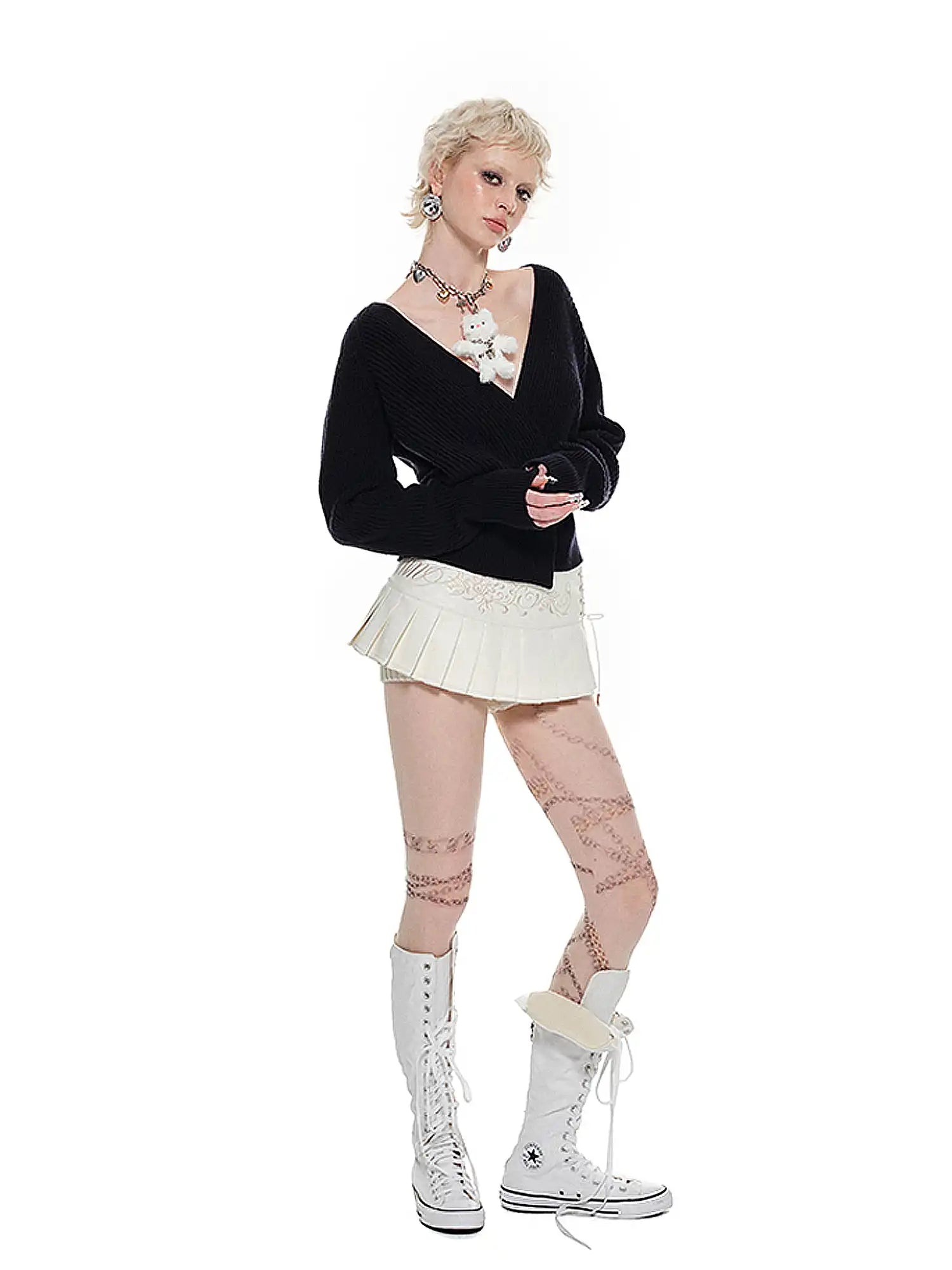 1Jinn Studio Relaxed V-Neck Waist-Tie Cardigan | Canton Collective