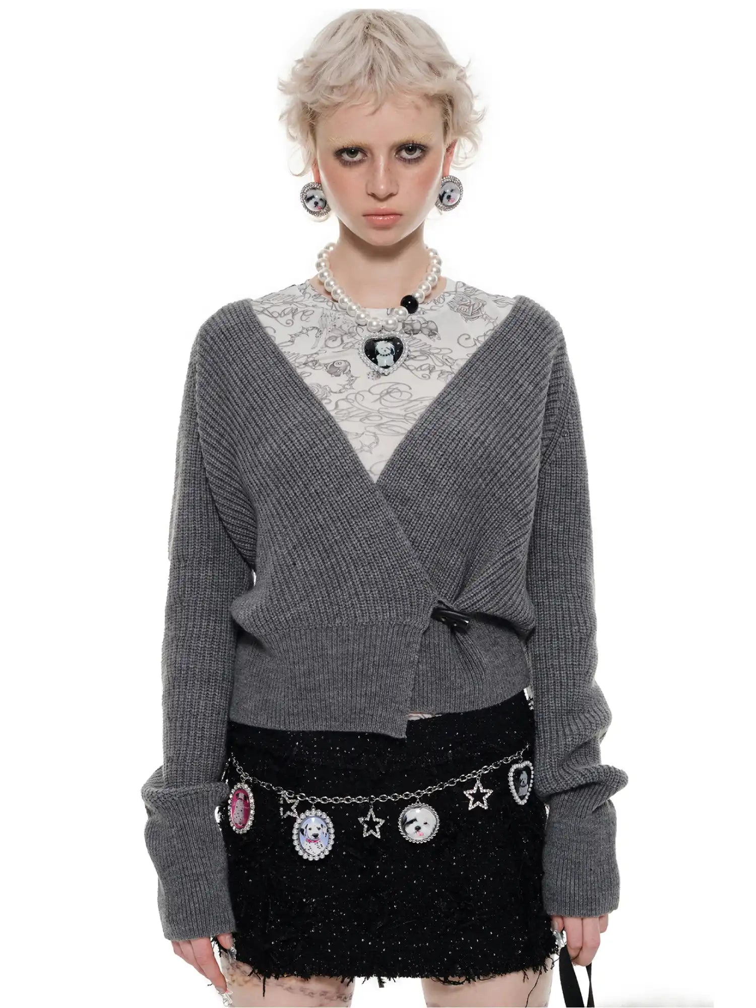 1Jinn Studio Relaxed V-Neck Waist-Tie Cardigan | Canton Collective