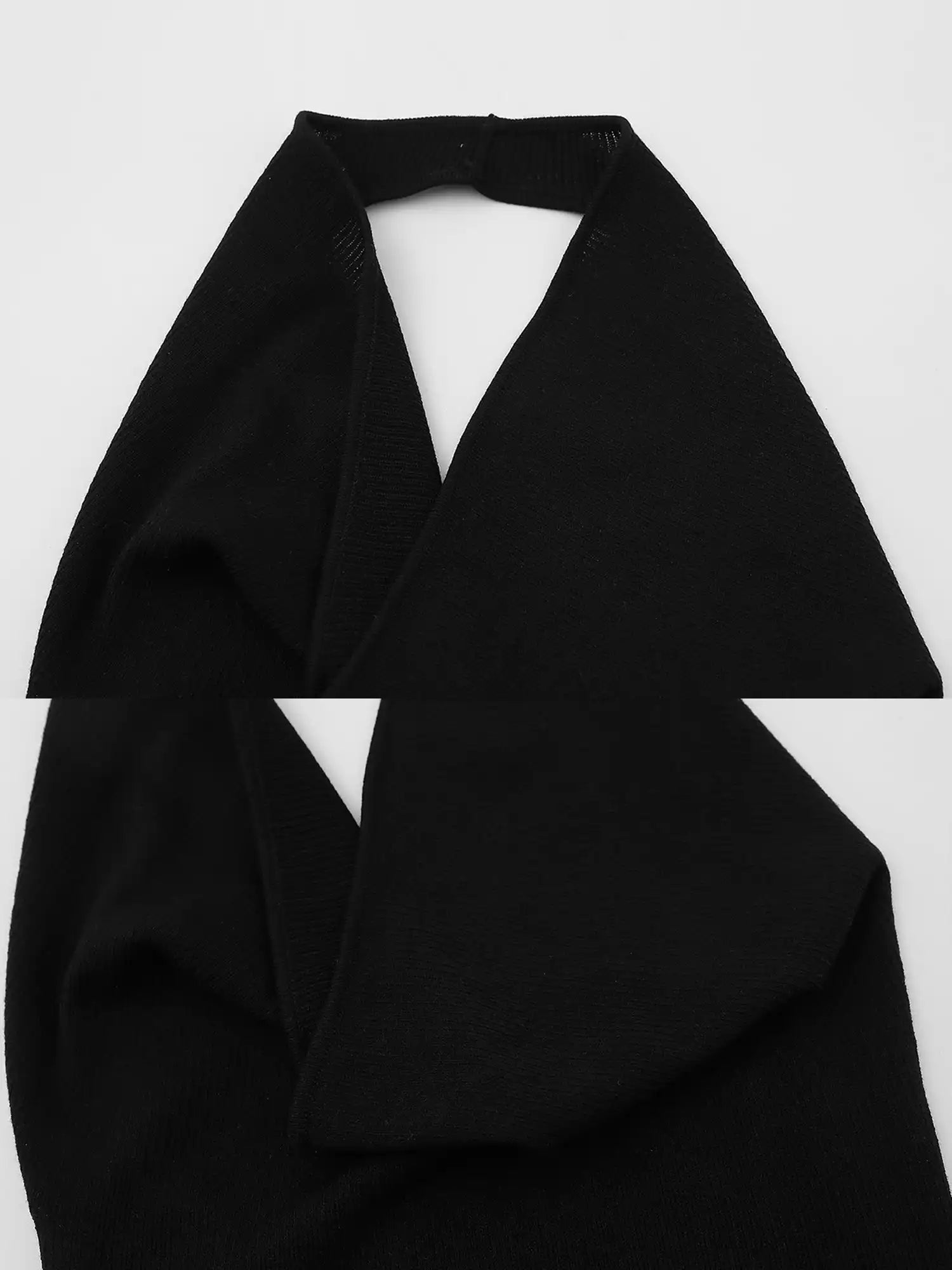 FirstFloor Retro Linen-Touch Cowl Neck Halter Top | Canton Collective