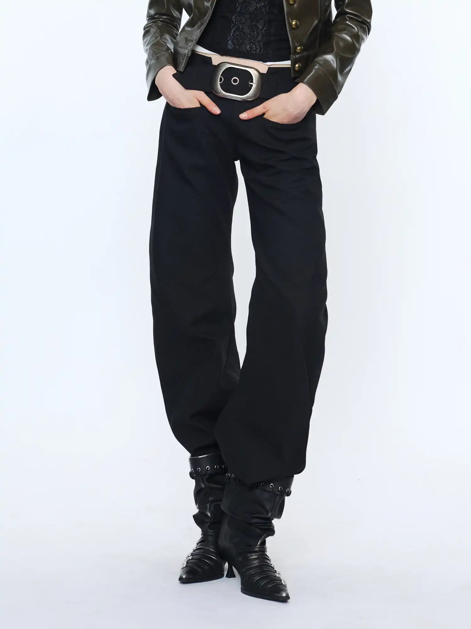 2th Desire Retro Metal Eyelet Pocket Trousers | Canton Collective