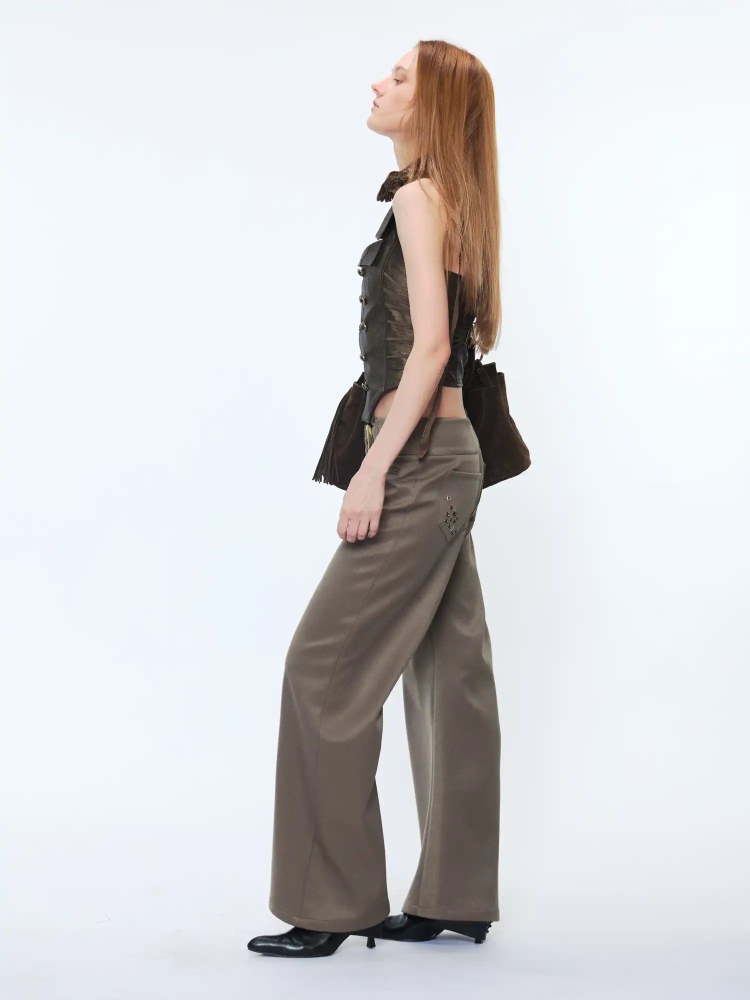 2th Desire Retro Metal Eyelet Pocket Trousers | Canton Collective