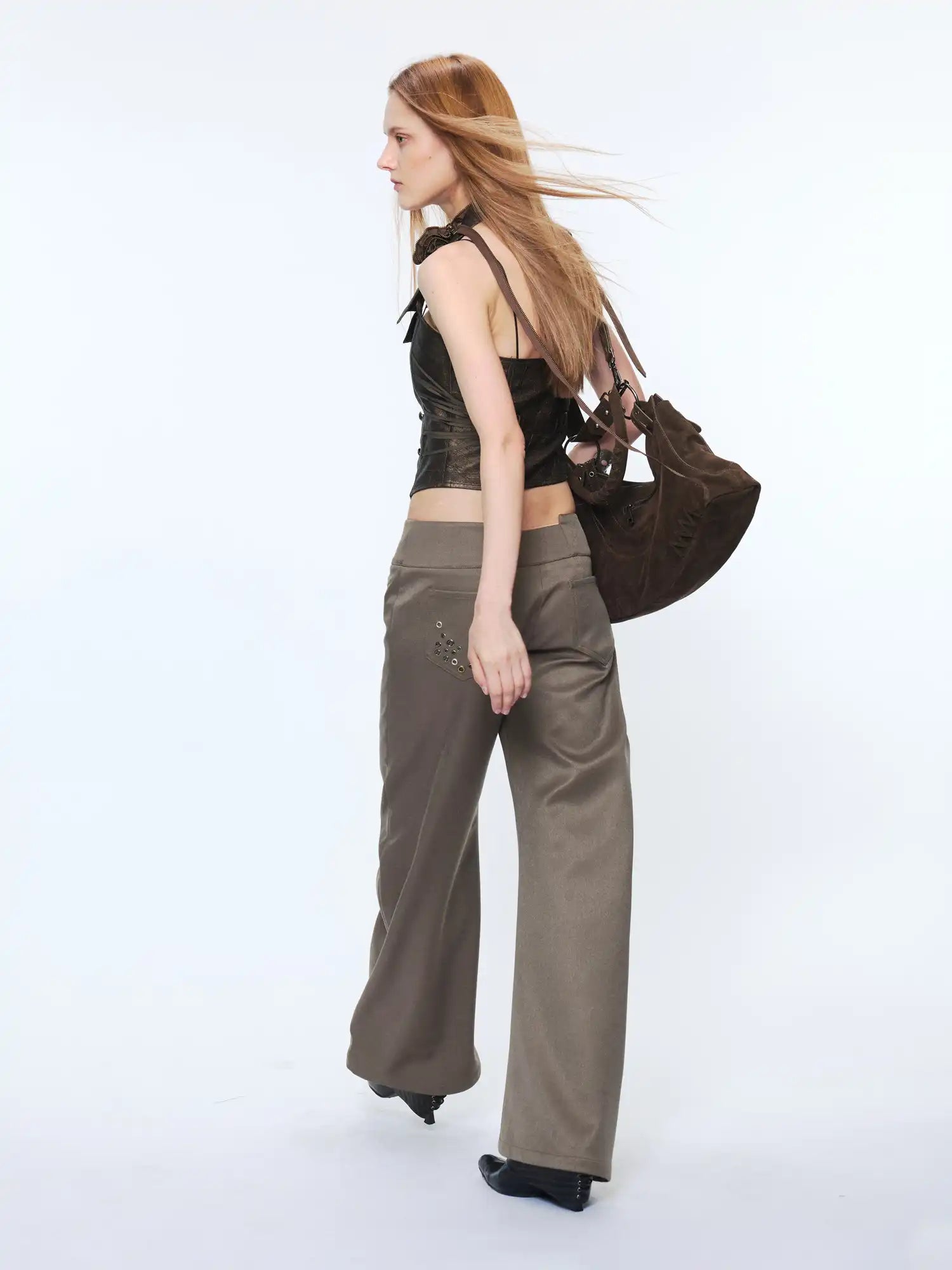 2th Desire Retro Metal Eyelet Pocket Trousers | Canton Collective