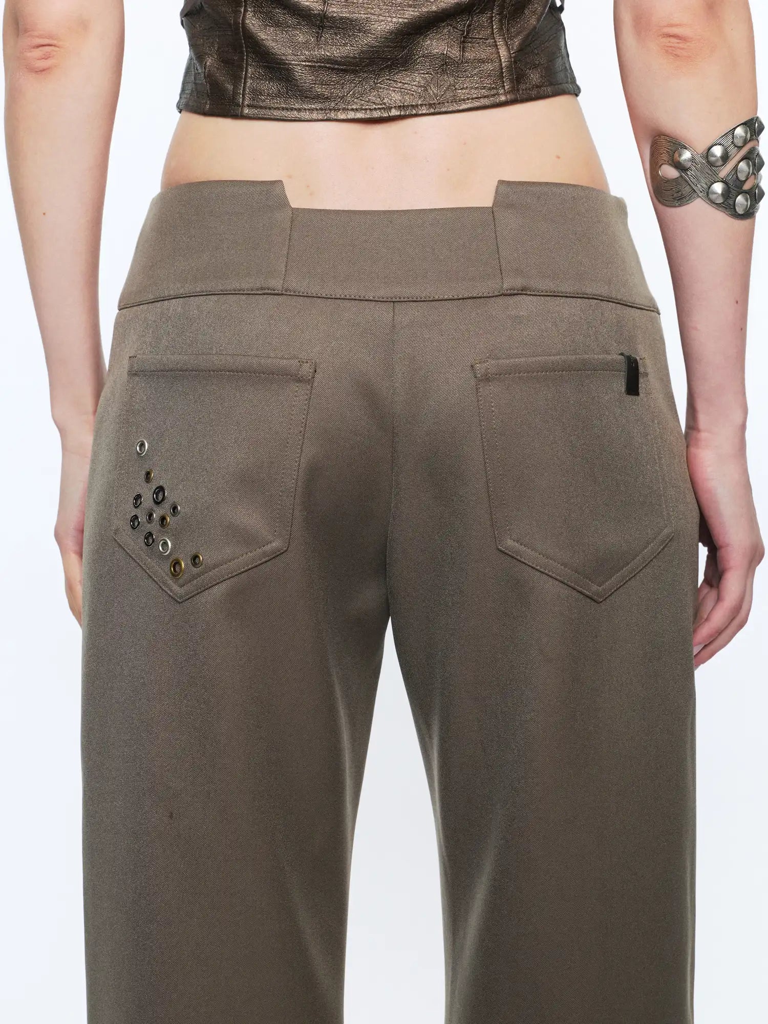 2th Desire Retro Metal Eyelet Pocket Trousers | Canton Collective