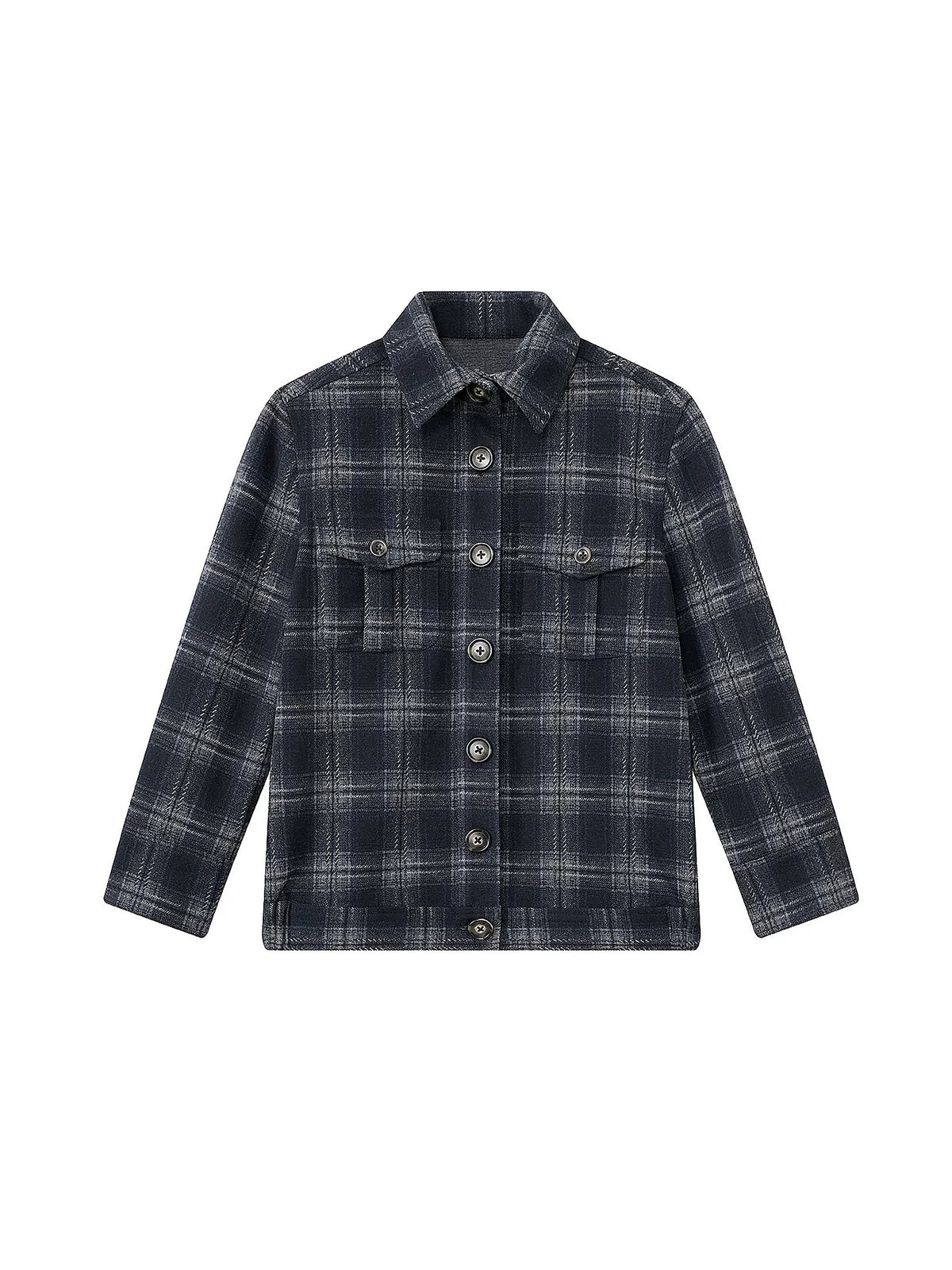 Deleteex Retro Plaid Flannel Cropped Shirt | Canton Collective