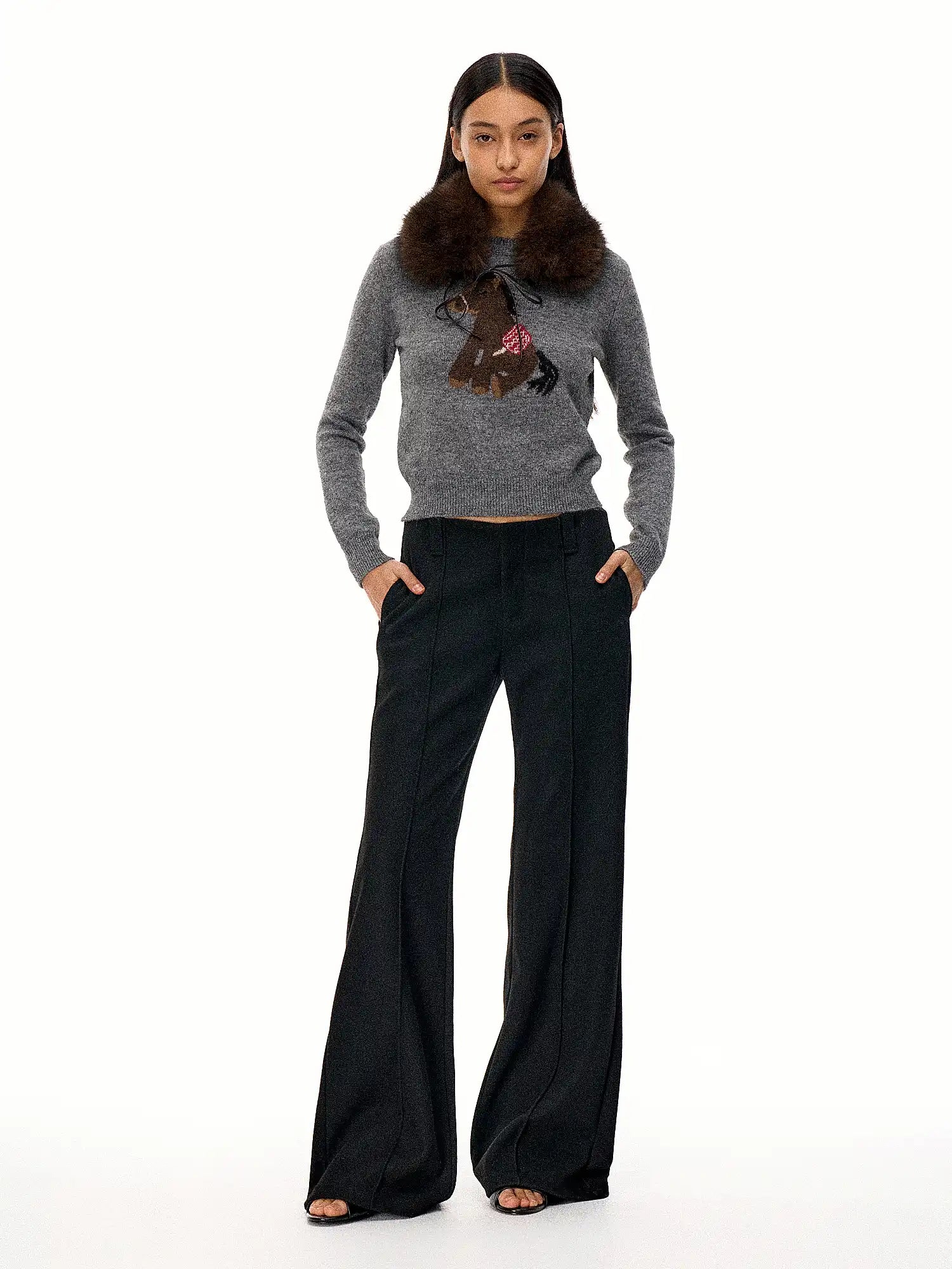 FirstFloor Retro Pony Jacquard Blended Wool Sweater | Canton Collective