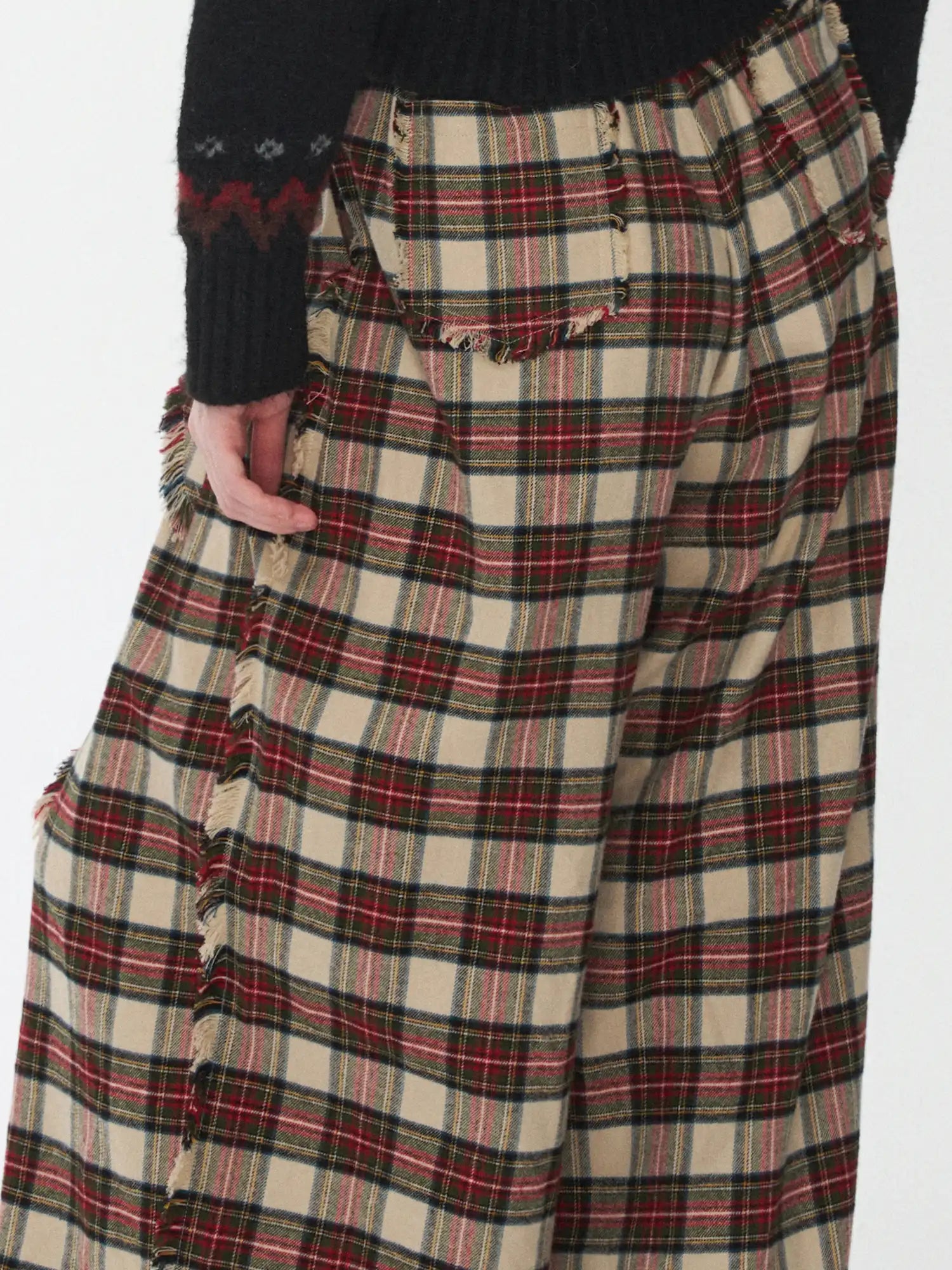 1Jinn Studio Retro Red Plaid Pants | Canton Collective