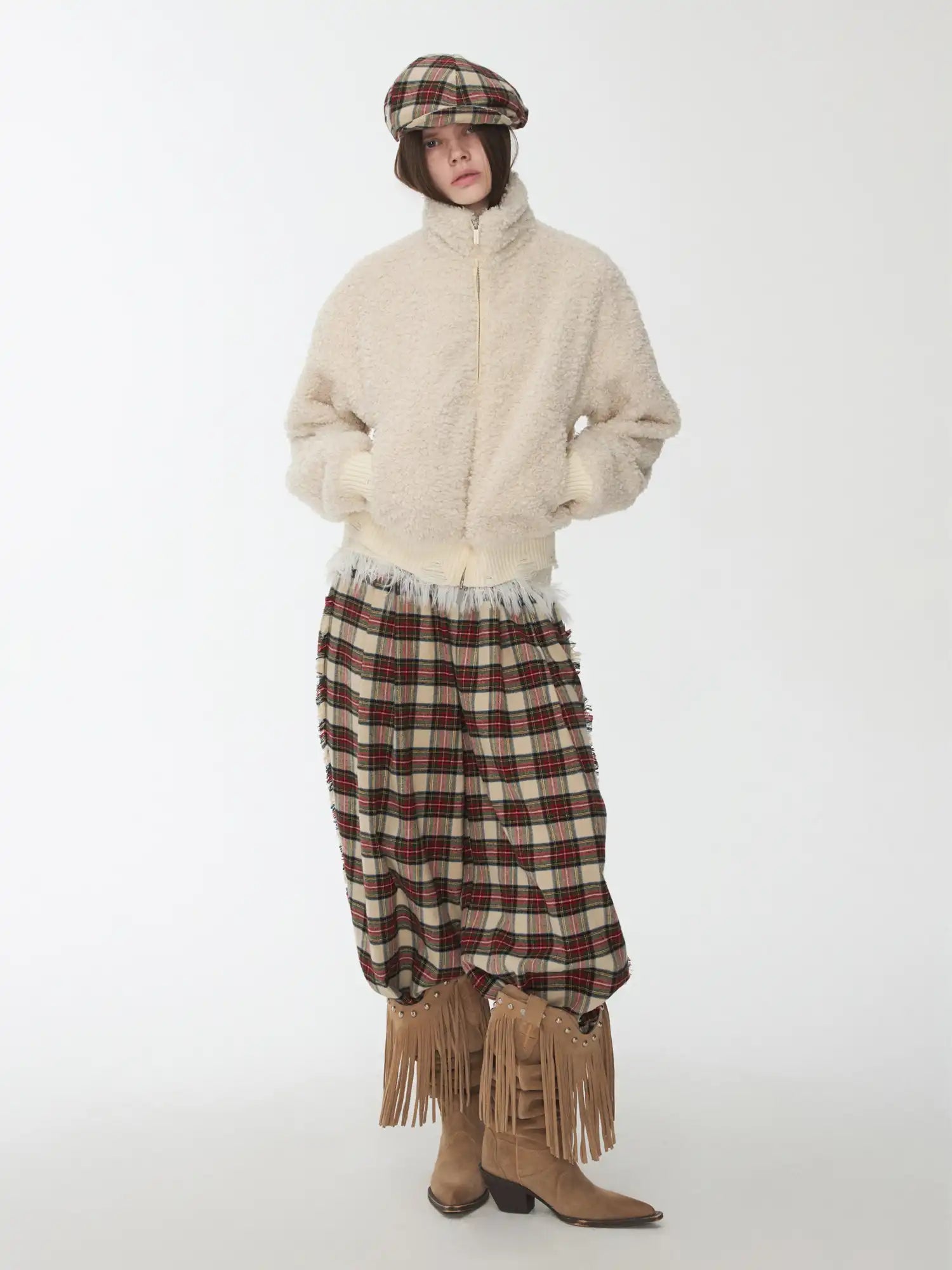 1Jinn Studio Retro Red Plaid Pants | Canton Collective