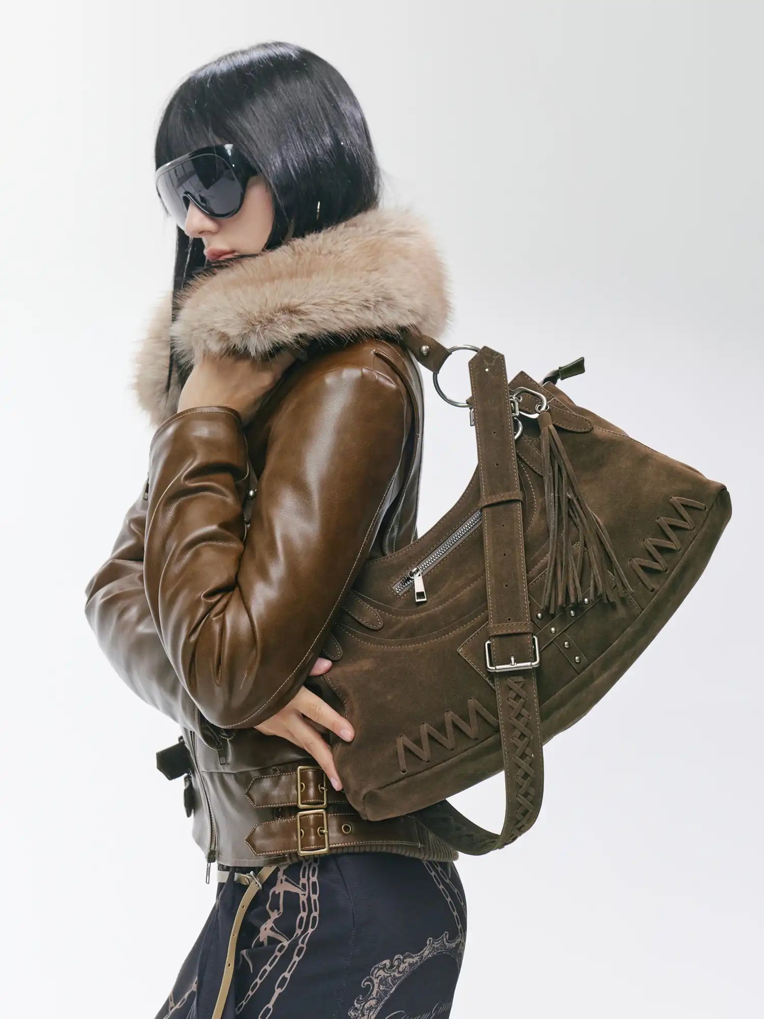 2th Desire Retro Studded Punk Motorcycle Bag | Canton Collective