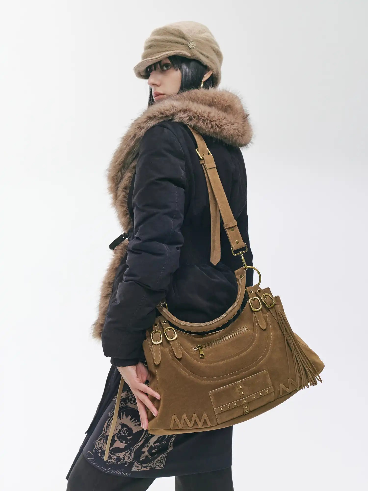 2th Desire Retro Studded Punk Motorcycle Bag | Canton Collective