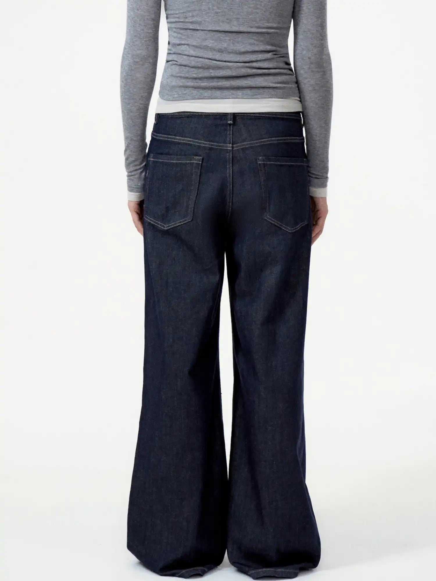 FIRST FLOOR Retro Wide-Leg High-Waisted Pants | Canton Collective