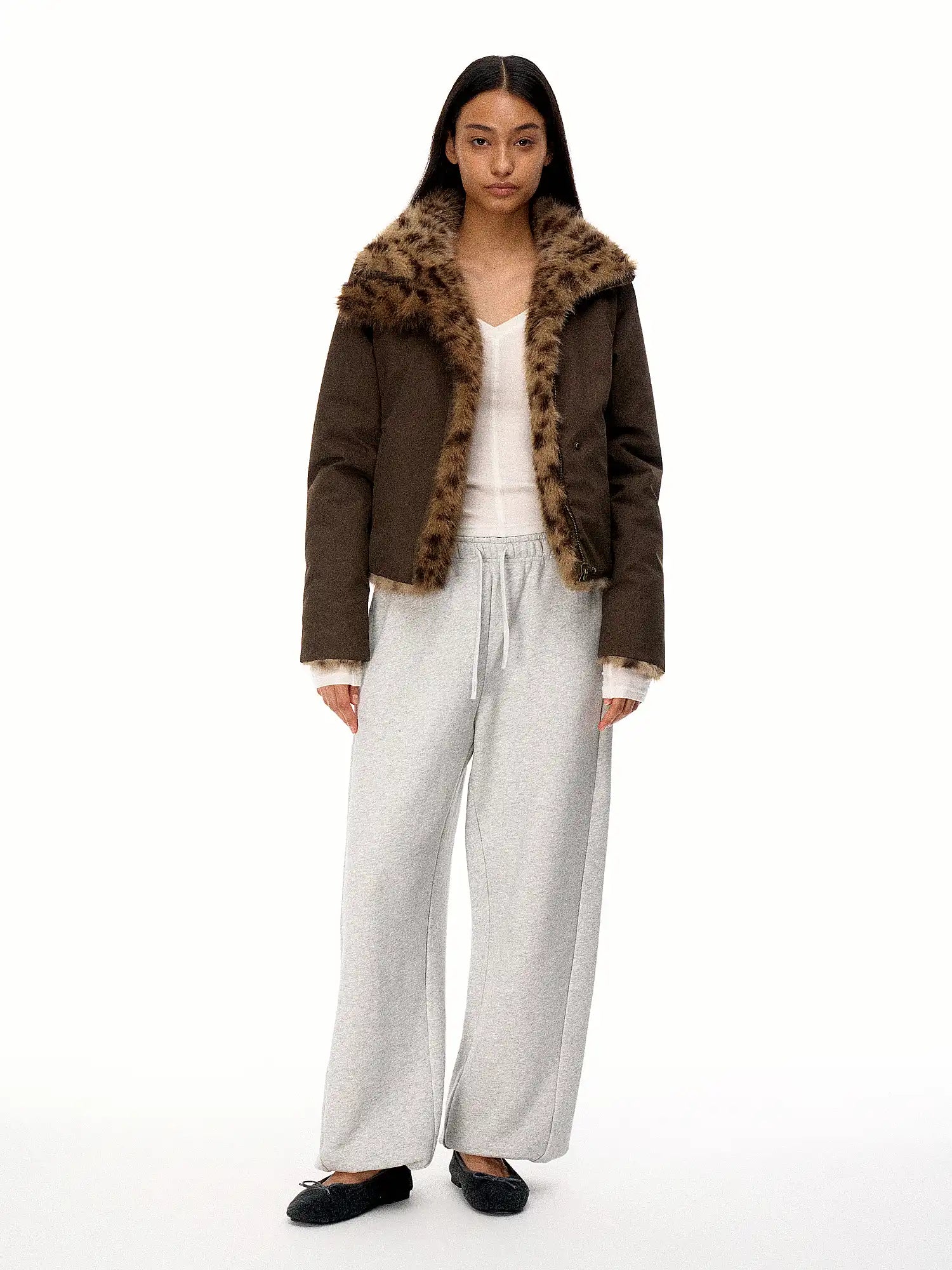 FirstFloor Reversible Leopard Print Fur Coat | Canton Collective