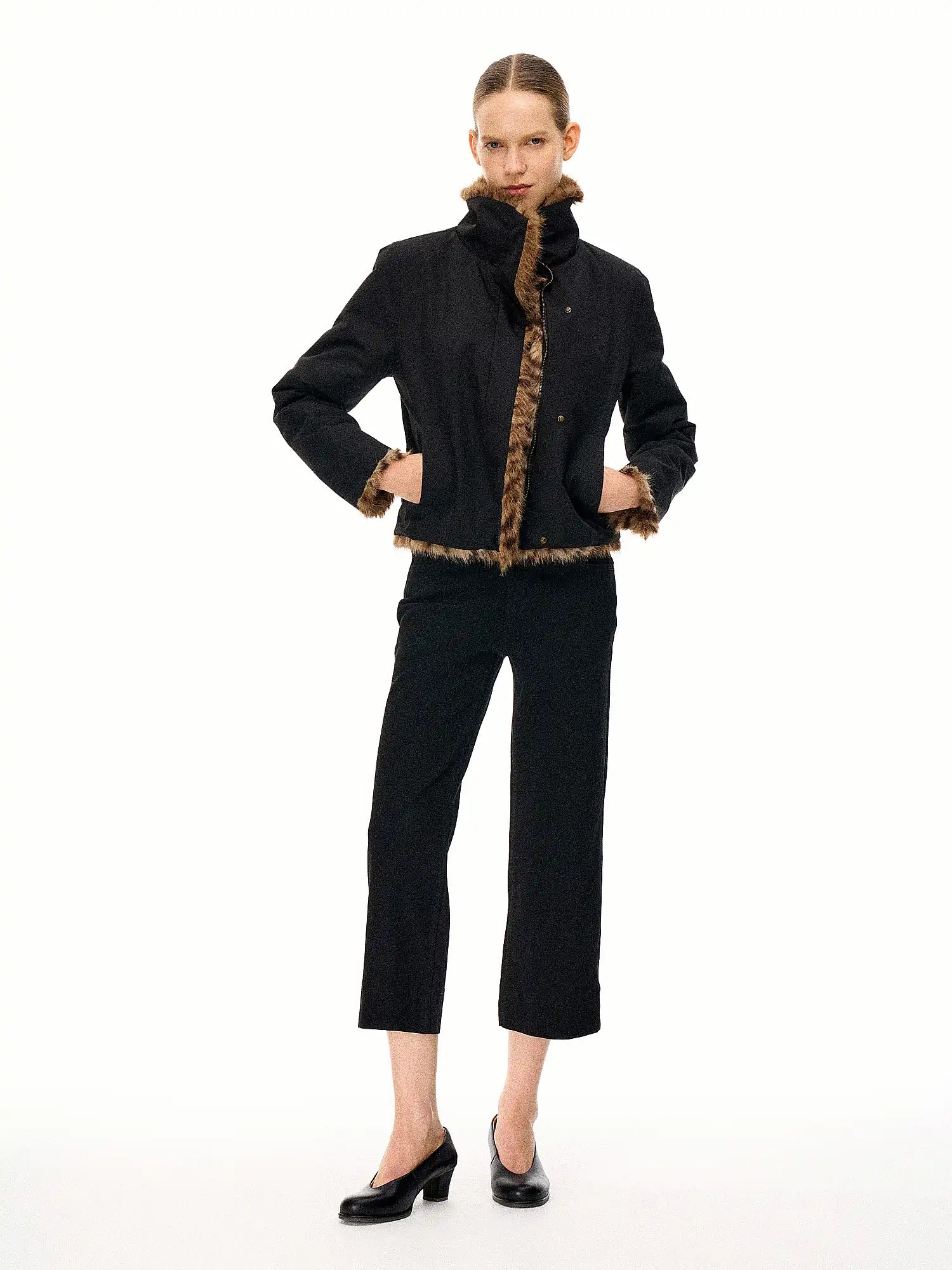 FirstFloor Reversible Leopard Print Fur Coat | Canton Collective