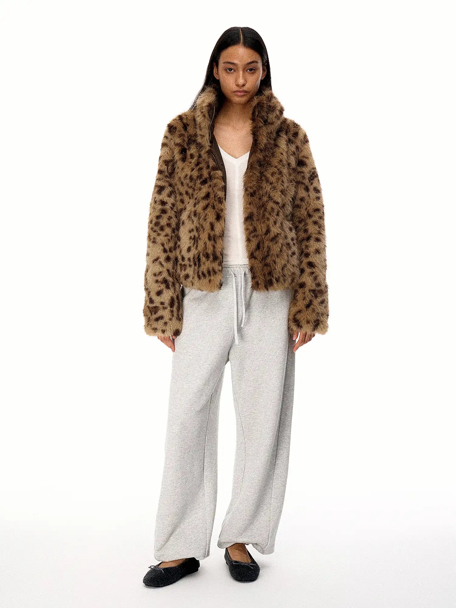 FirstFloor Reversible Leopard Print Fur Coat | Canton Collective