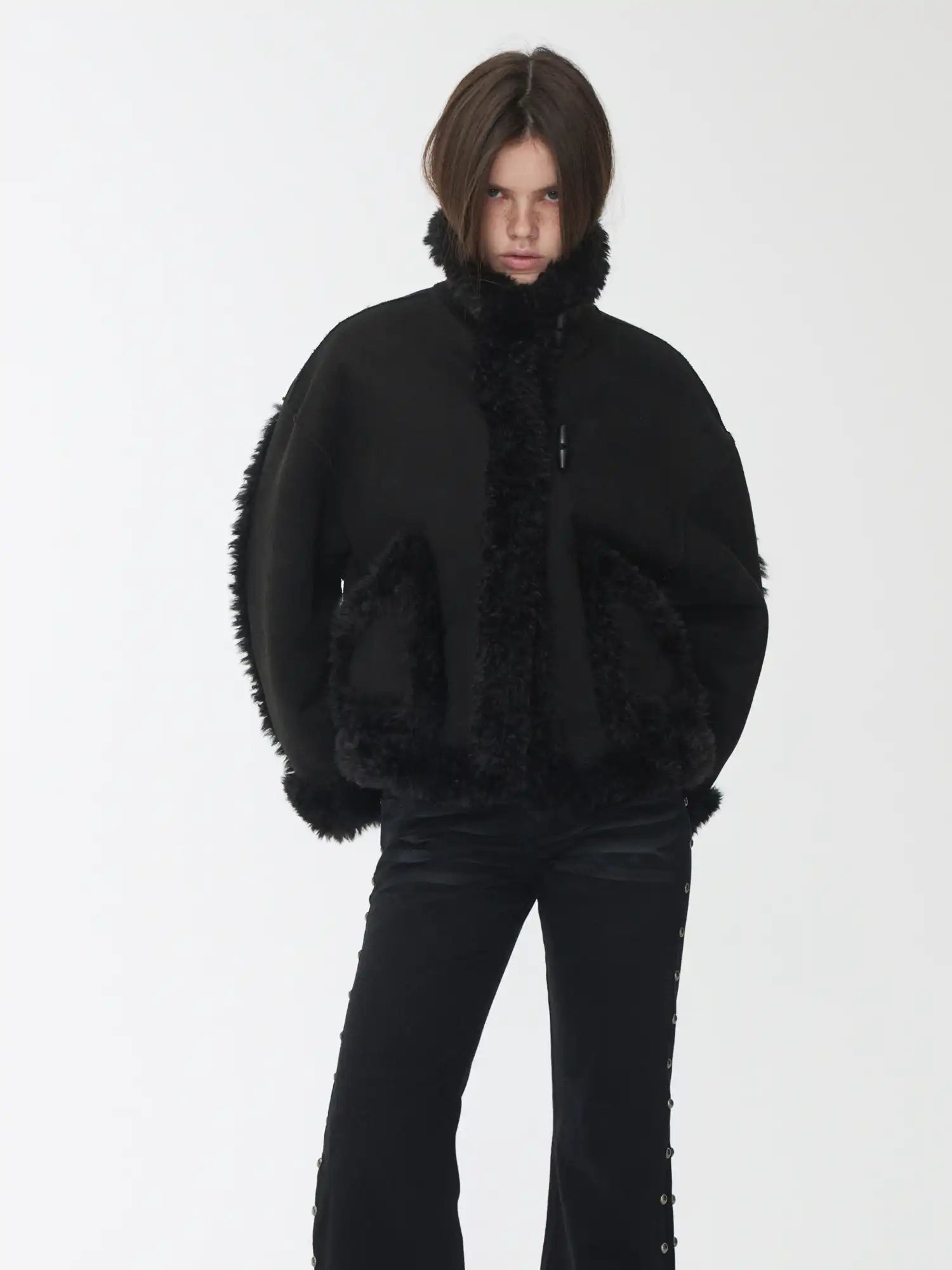 1Jinn Studio Reversible Shearling Suede Jacket | Canton Collective