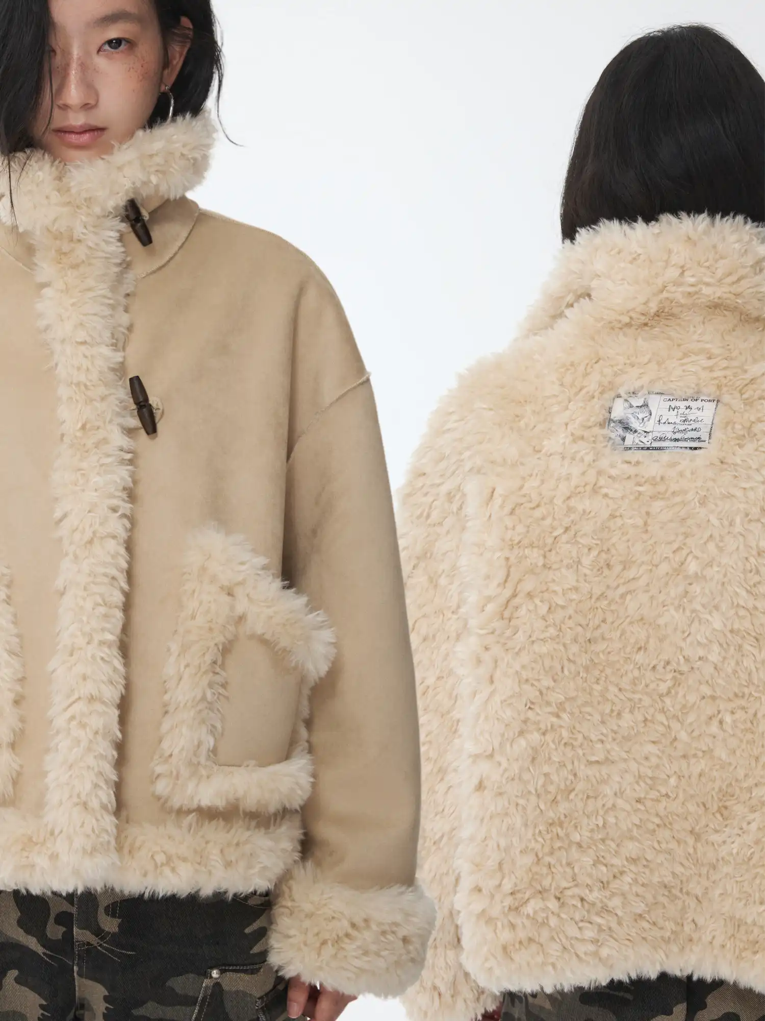 1Jinn Studio Reversible Shearling Suede Jacket | Canton Collective