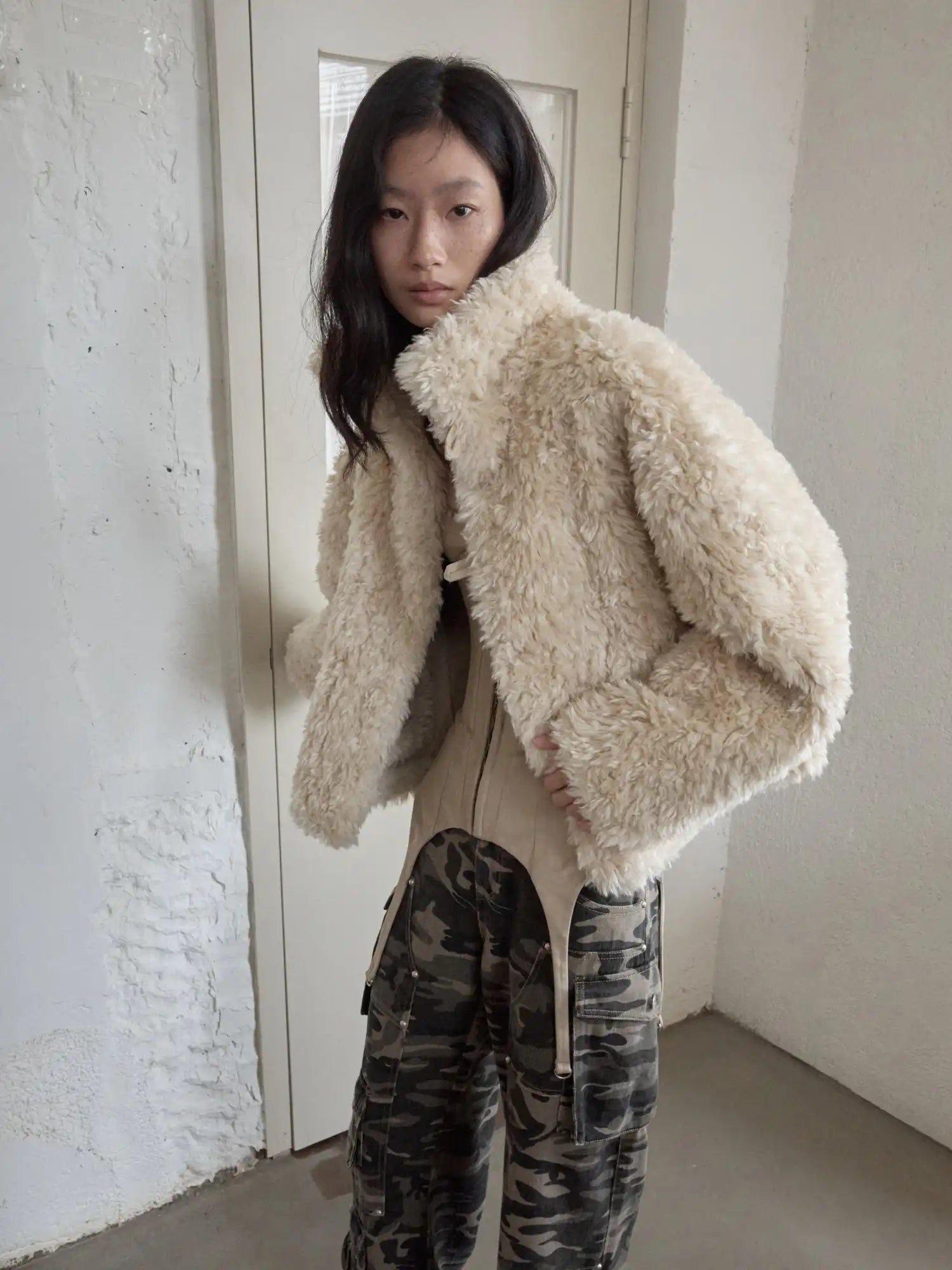 1Jinn Studio Reversible Shearling Suede Jacket | Canton Collective