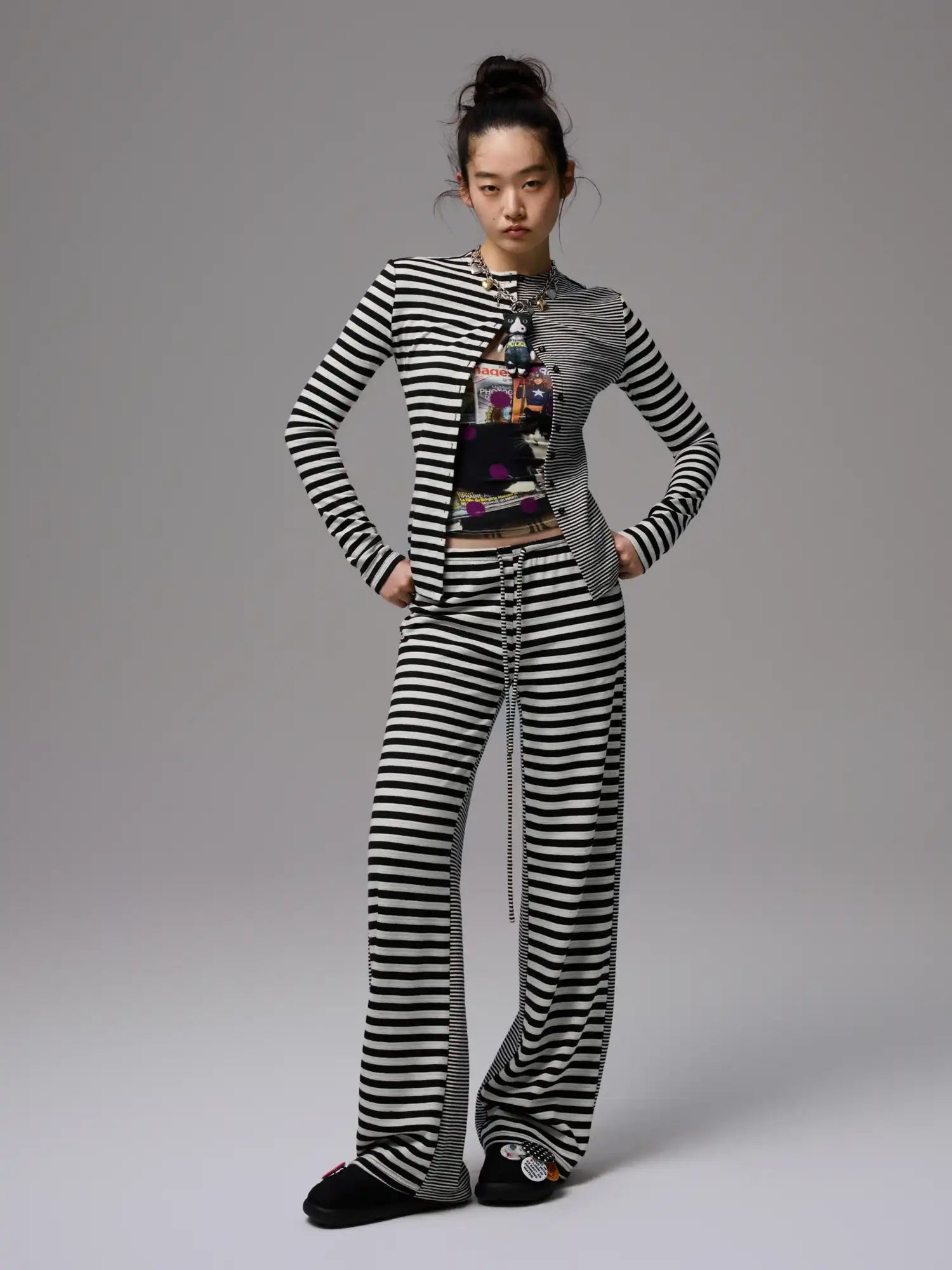 1Jinn Studio Reversible Stripe Long Pant | Canton Collective