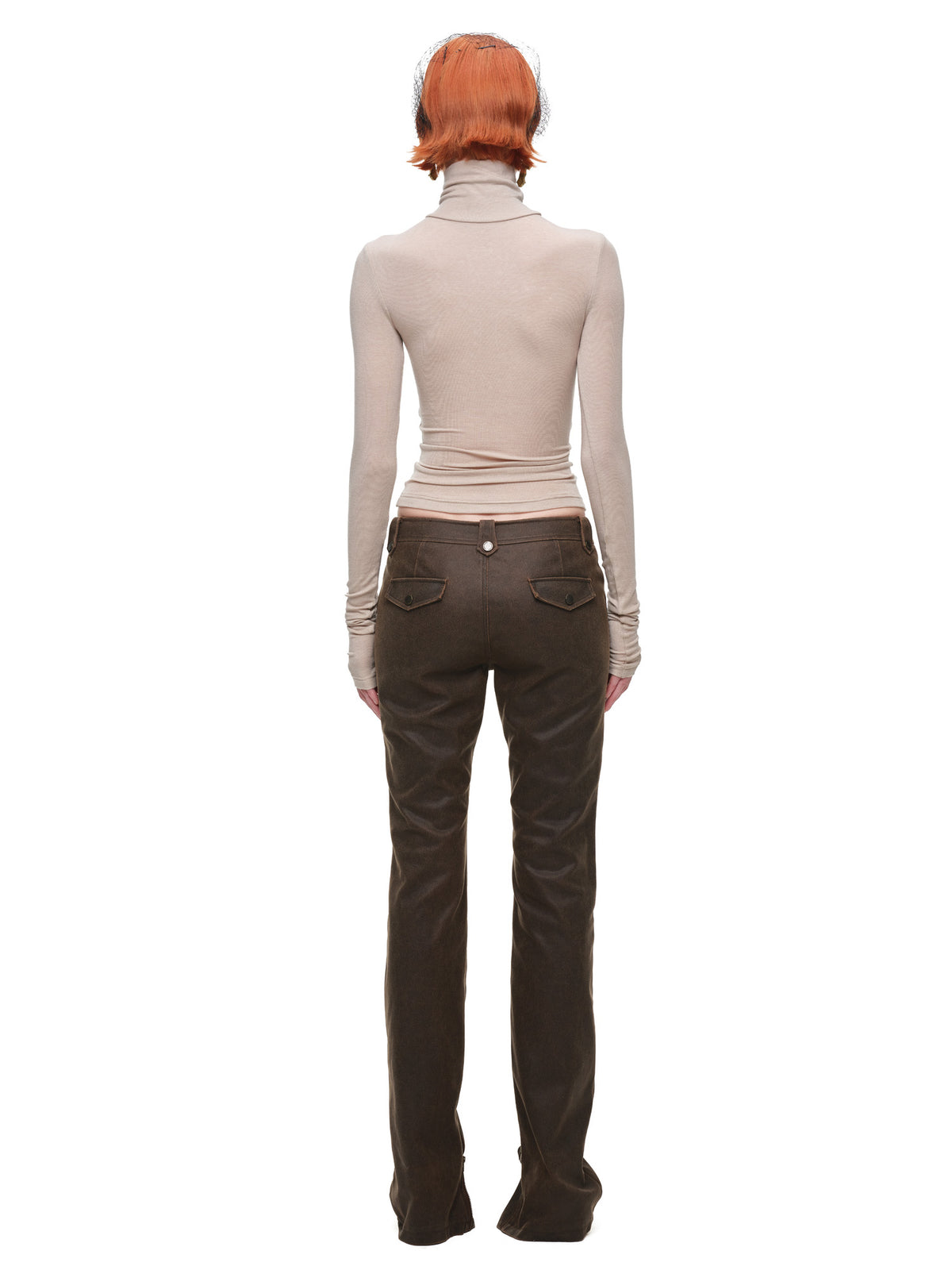1Jinn Studio Rhinestone Cross Fitted Turtleneck Top | Canton Collective