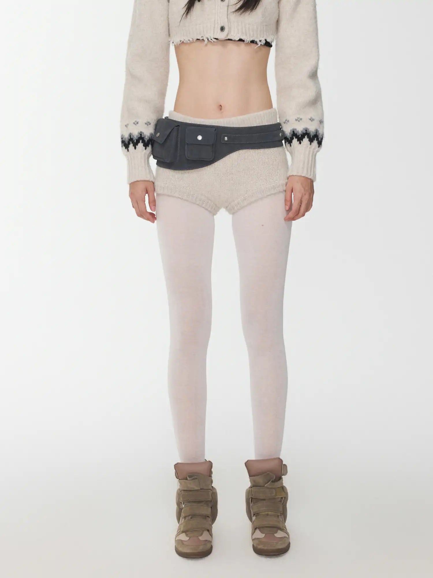 1Jinn Studio Ribbed Waist Knit Shorts | Canton Collective