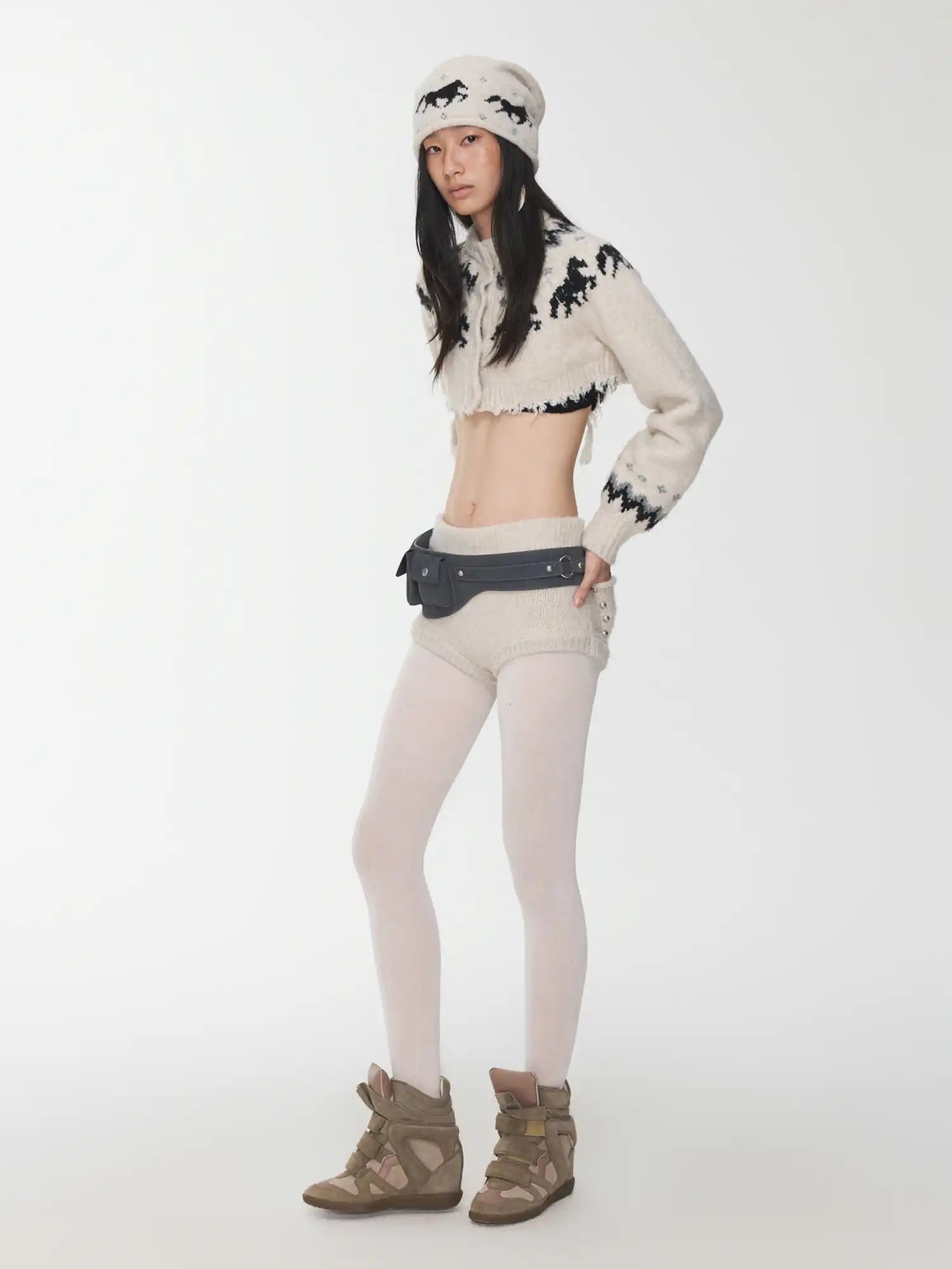 1Jinn Studio Ribbed Waist Knit Shorts | Canton Collective