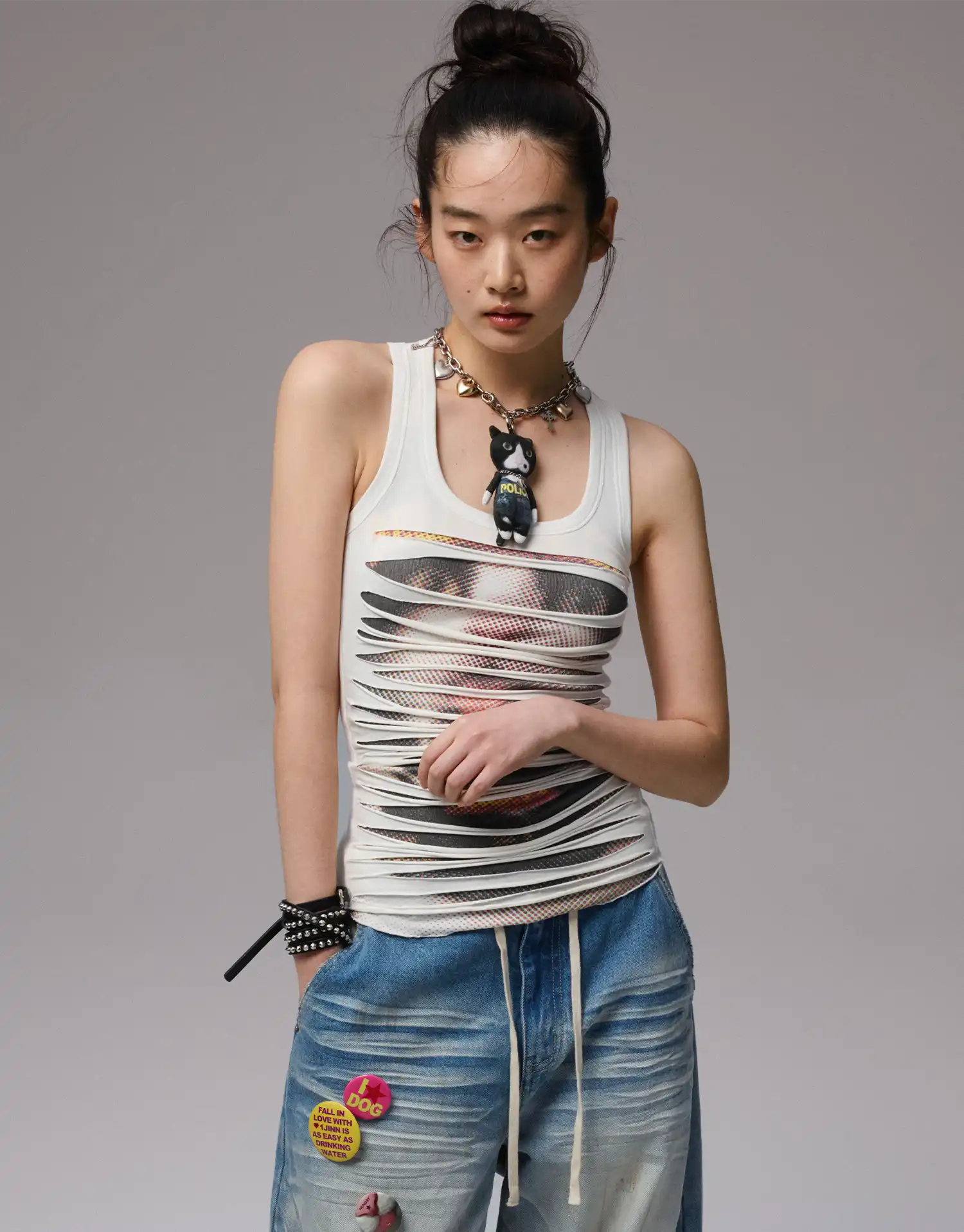 1Jinn Studio Ripped Racerback Tank | Canton Collective