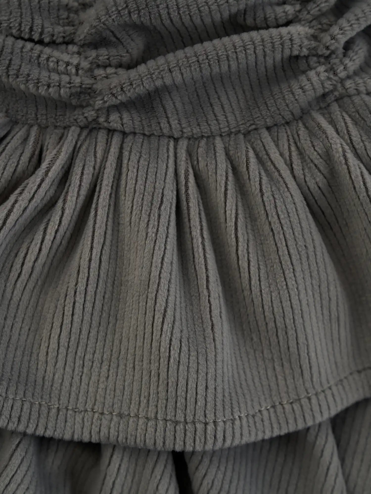 MAMC Ruched Corduroy Peplum Tank Top | Canton Collective