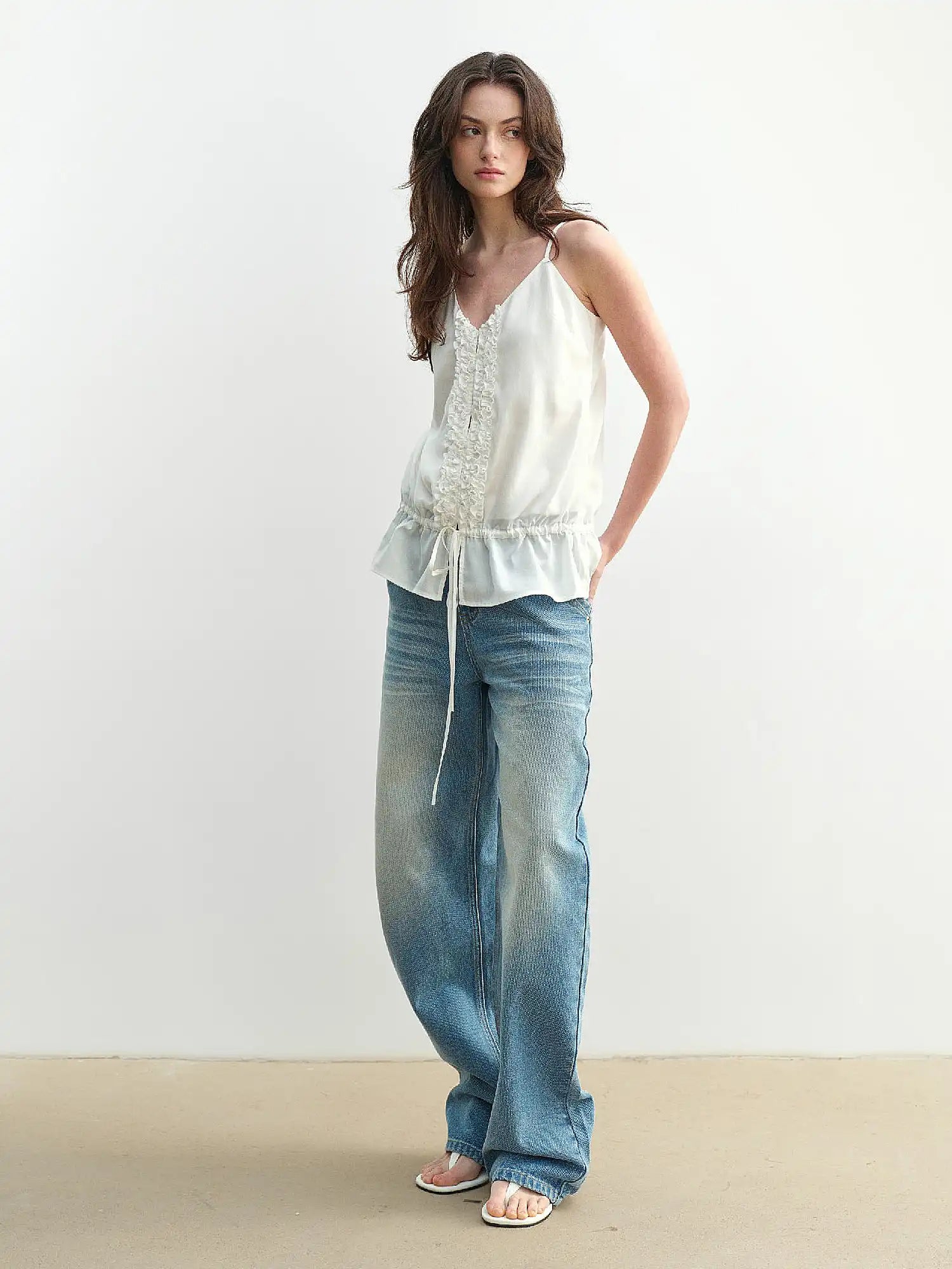 Muse Naps Ruffle Bib Drawstring Tank Top | Canton Collective