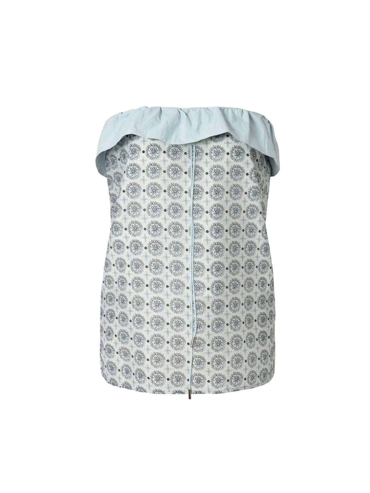 Muse Naps Ruffle Sweetheart Floral Foldover Tube Top | Canton Collective
