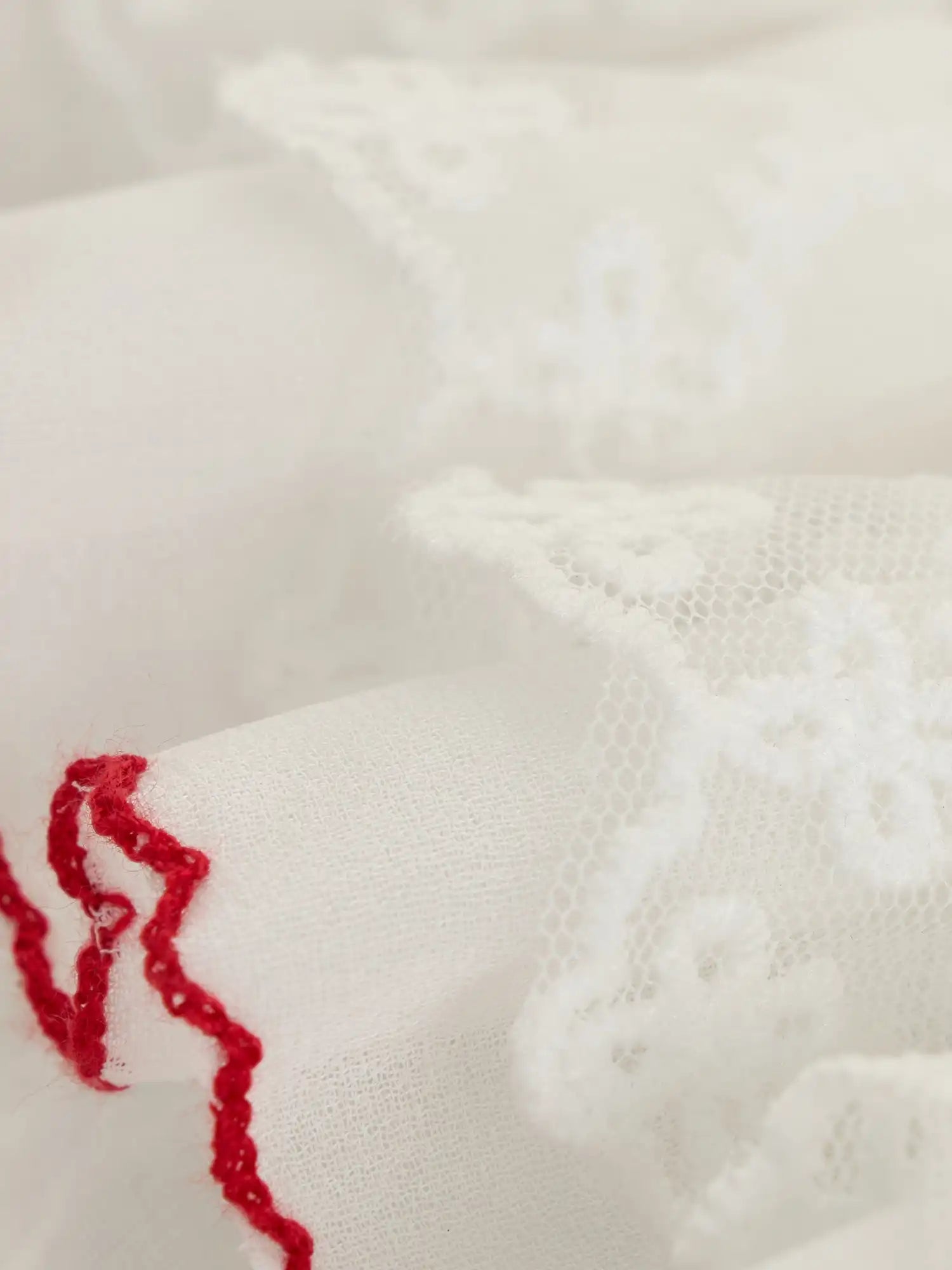 MAMC Ruffle Waist Eyelet Embroidered High-Waist Shorts | Canton Collective
