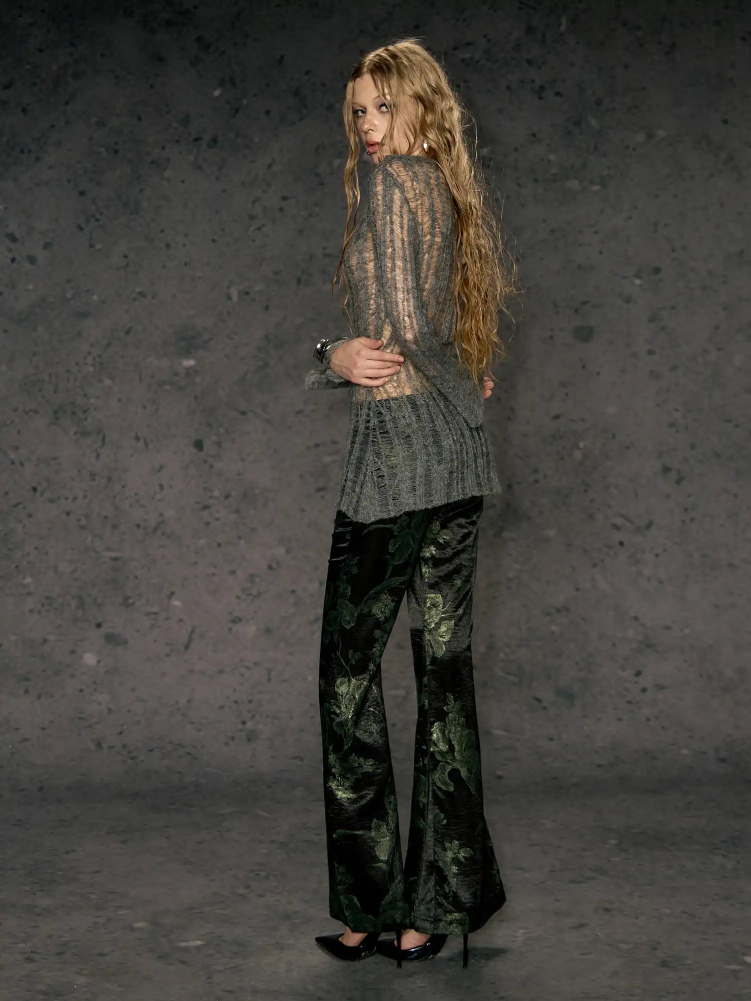 Deleteex See-Through Wool Sweater | Canton Collective