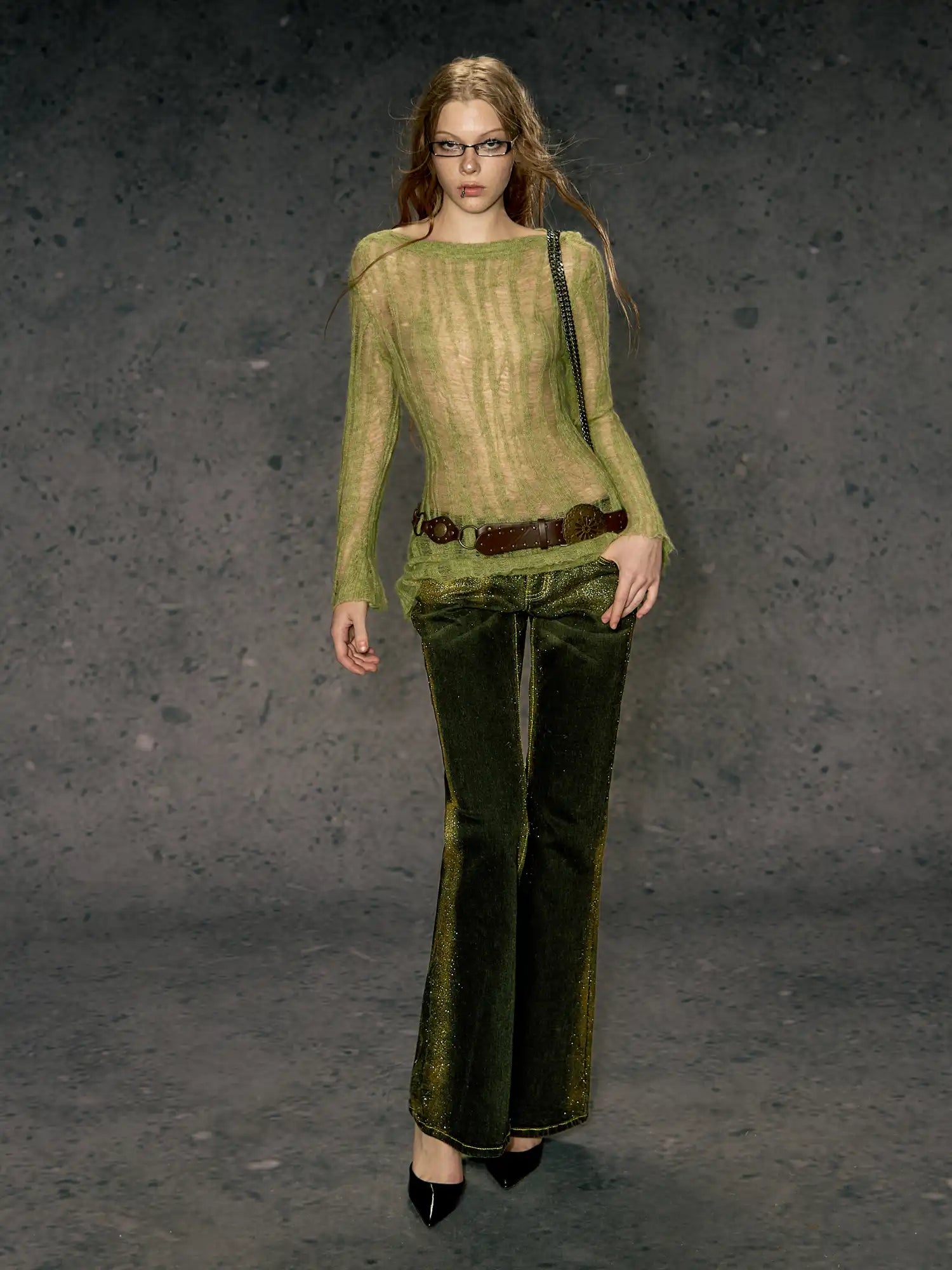 Deleteex See-Through Wool Sweater | Canton Collective