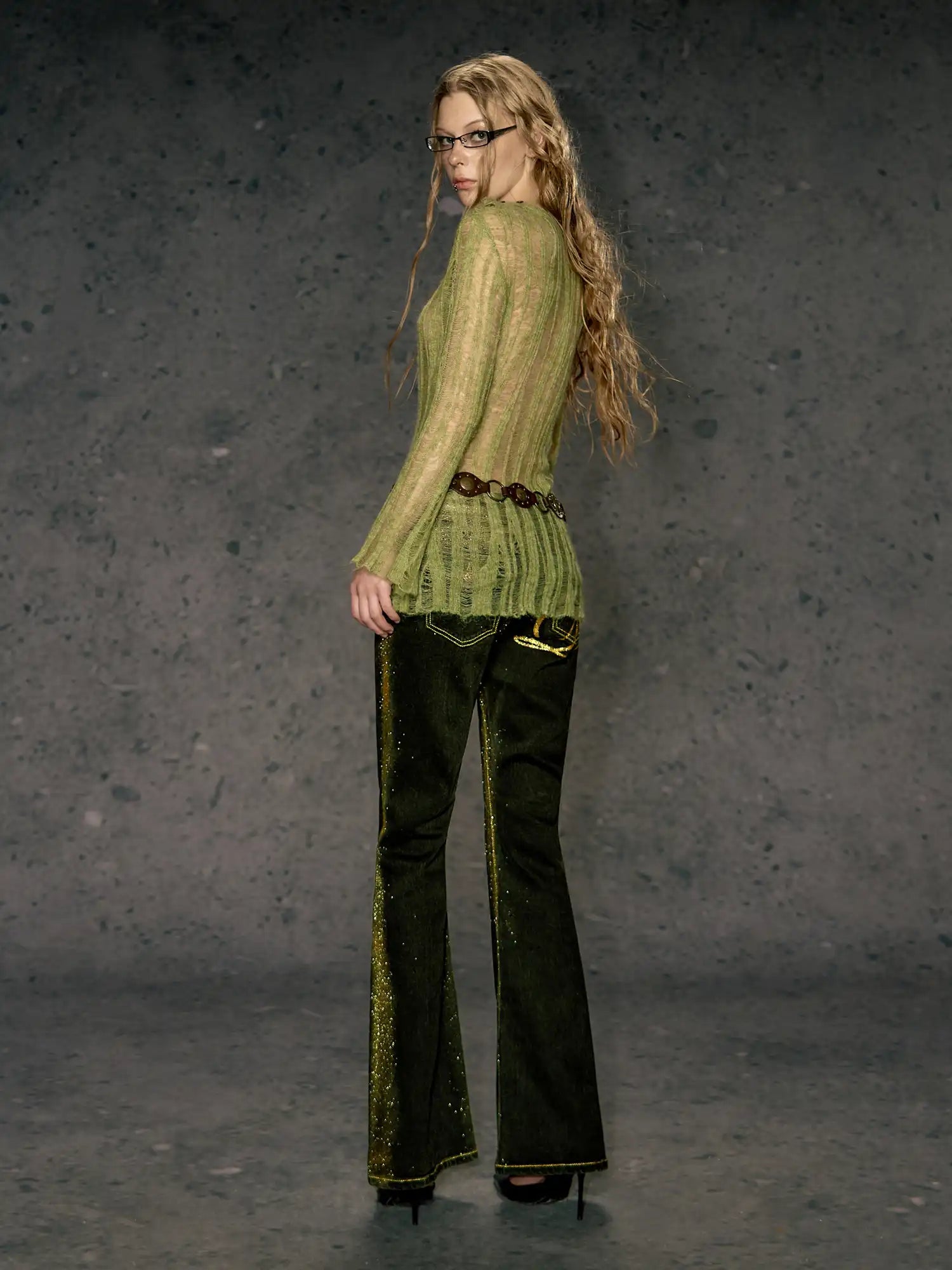 Deleteex See-Through Wool Sweater | Canton Collective