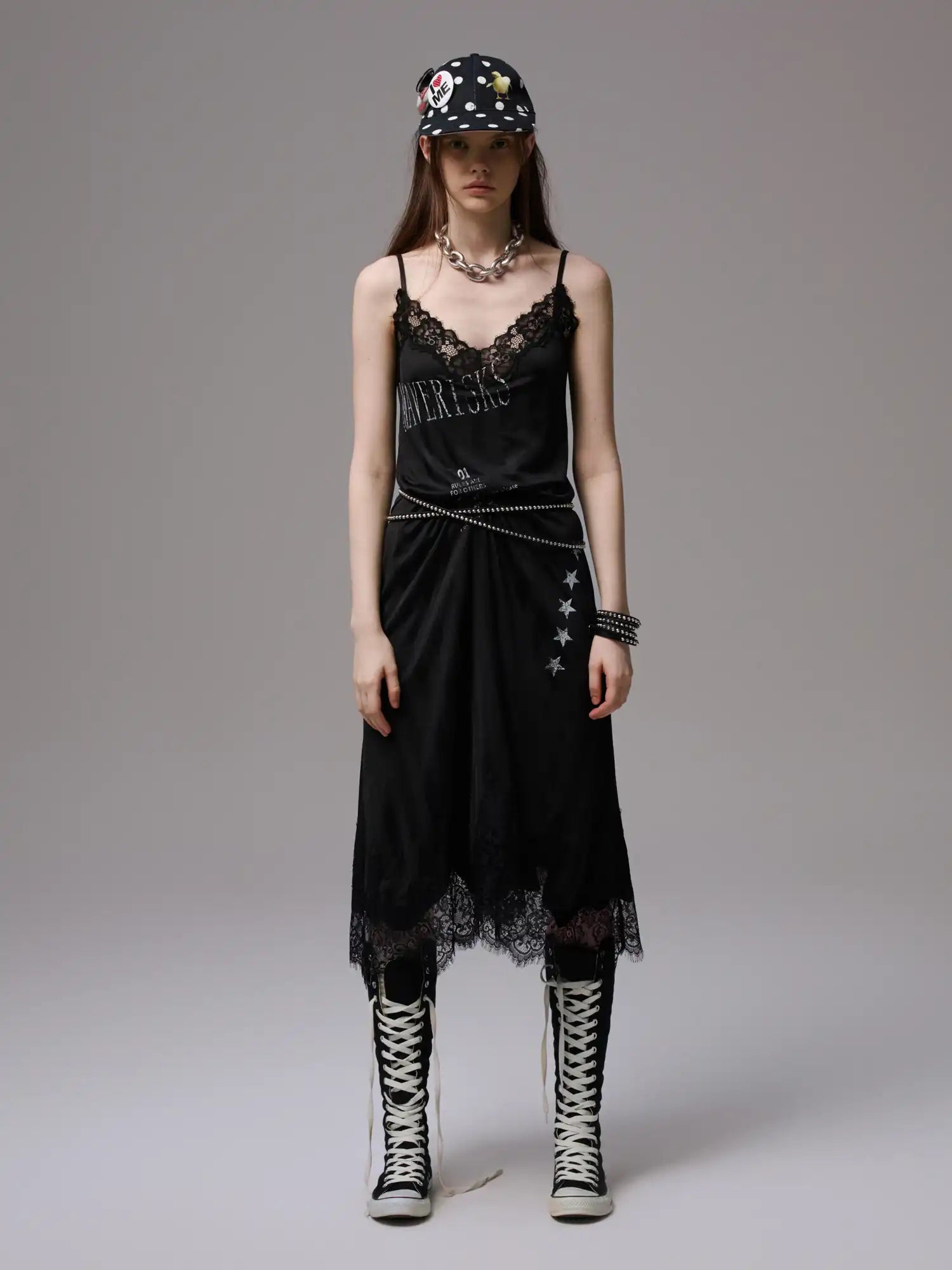 1Jinn Studio Sexy Lace Satin Dress | Canton Collective