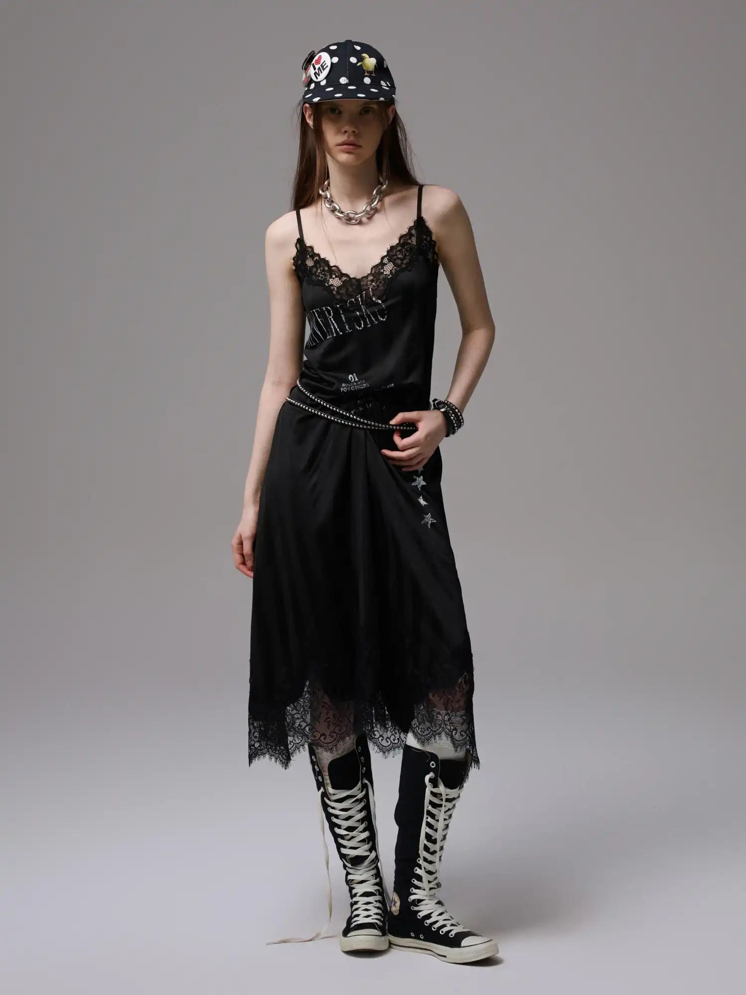 1Jinn Studio Sexy Lace Satin Dress | Canton Collective