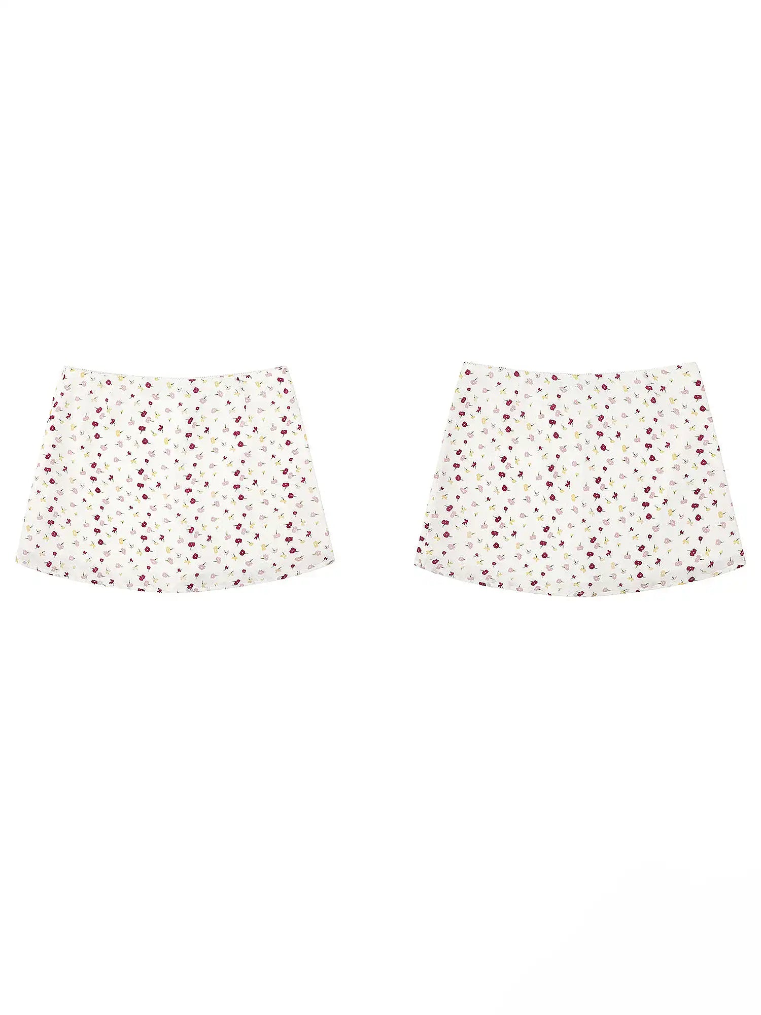 FirstFloor Sheer A-Line Floral Print Bodycon Mesh Mini Skirt | Canton Collective