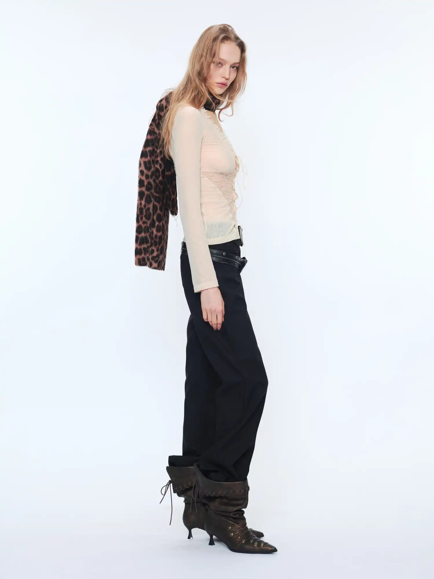 2th Desire Sheer Lace Cutout Corset Layer Top | Canton Collective