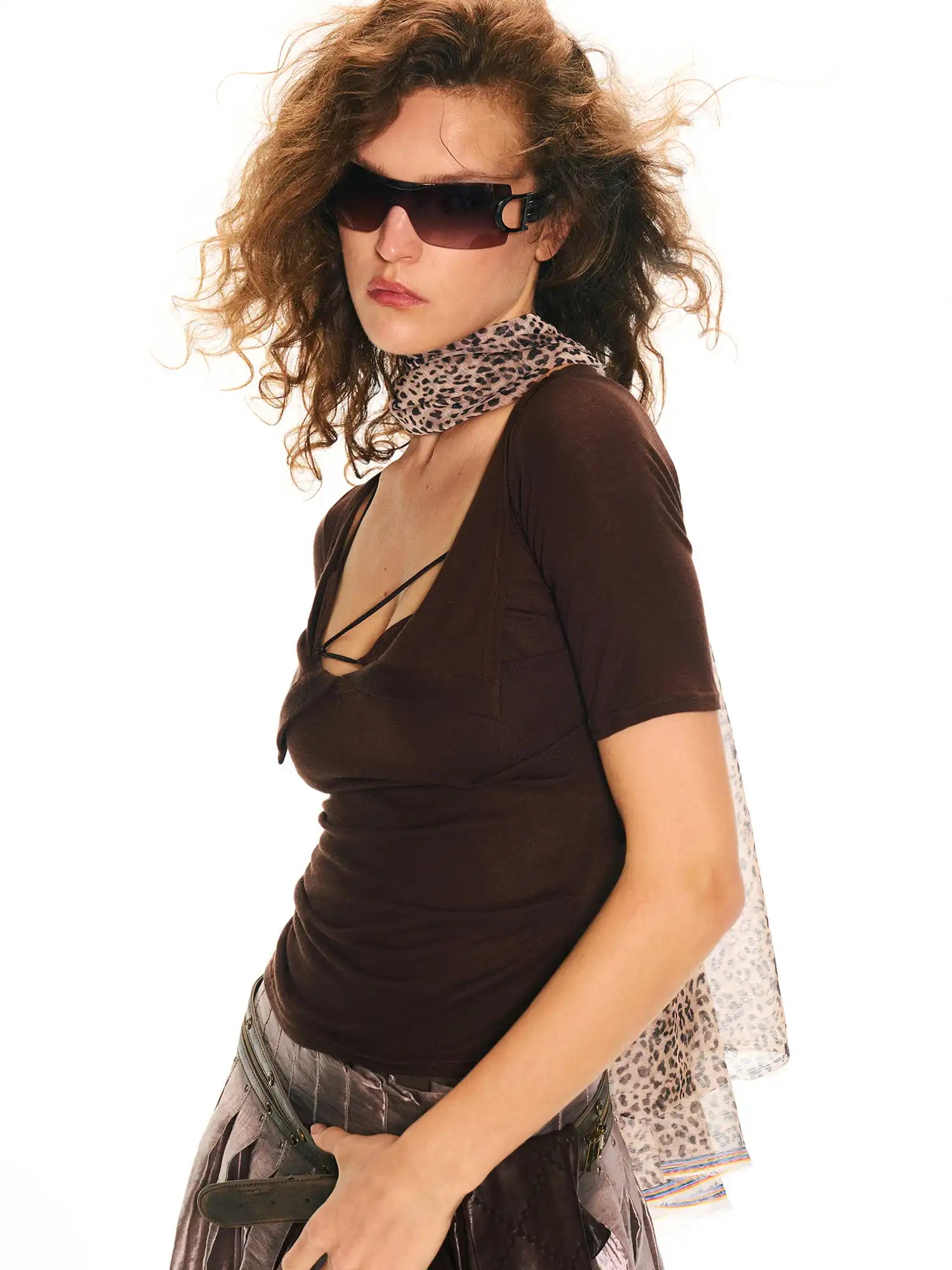 2th Desire Sheer Layered Half Sleeve Tee | Canton Collective