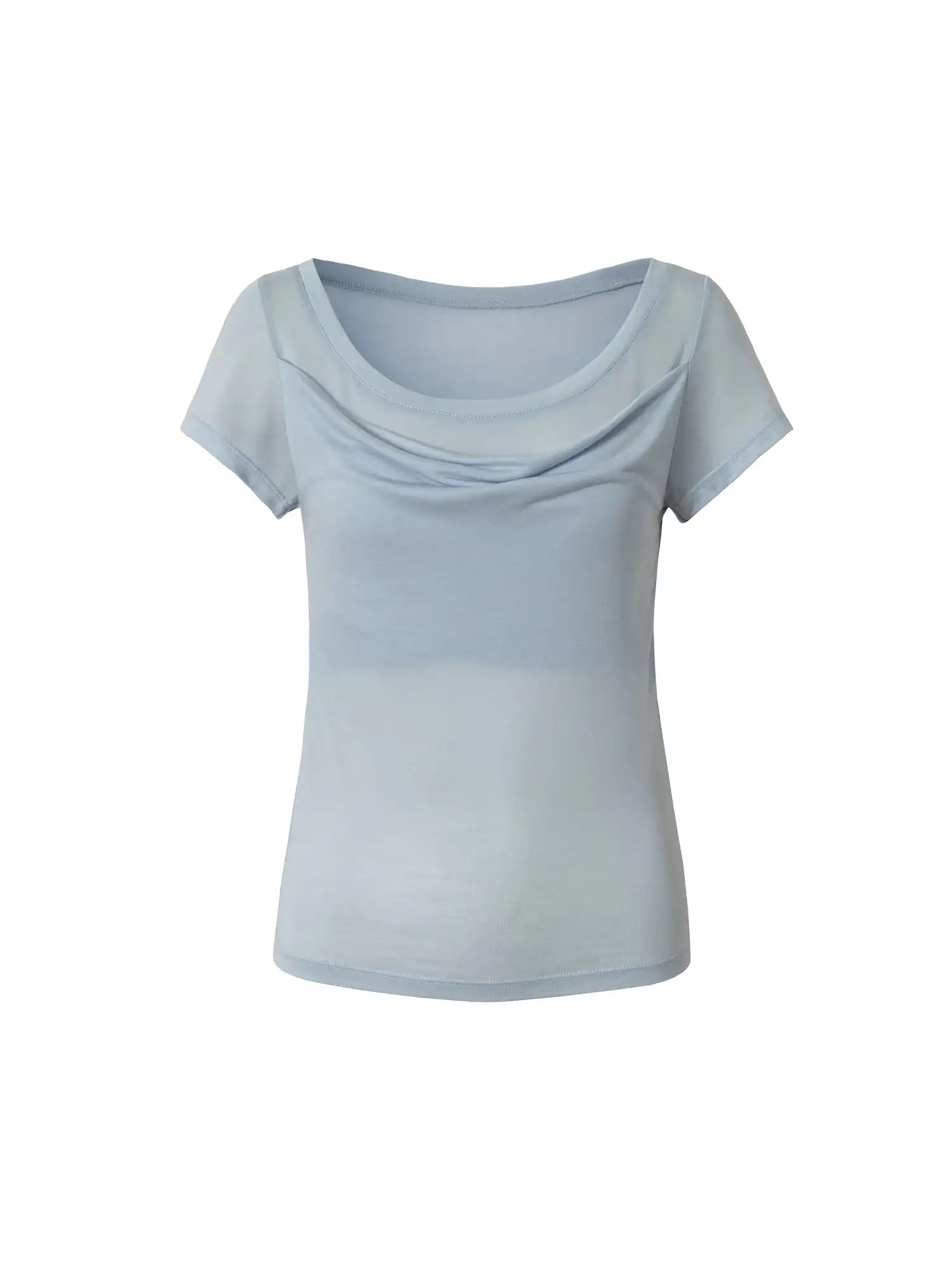 Muse Naps Sheer Layered Cowl Neck Top | Canton Collective