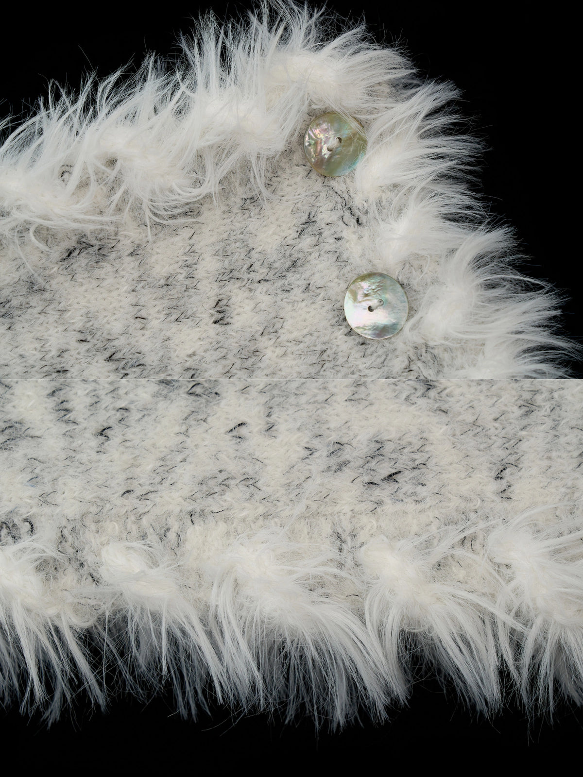 MAMC Shell Button Textured Knit Capelet | Canton Collective