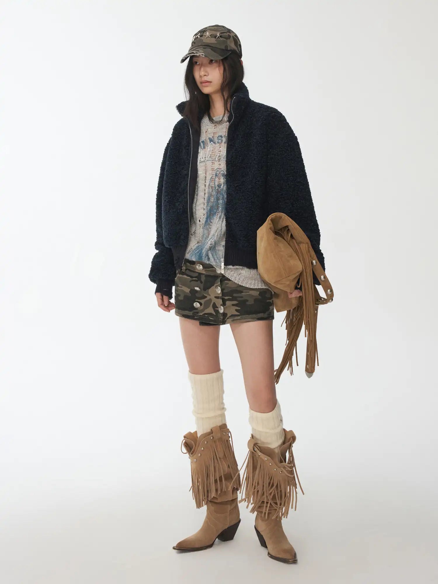 1Jinn Studio Sherpa Crop Coat | Canton Collective