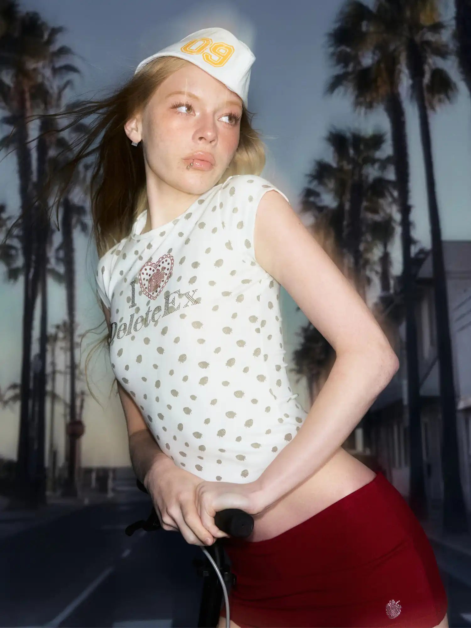 Deleteex Shiny Berry Slim Fit Baby Tee | Canton Collective